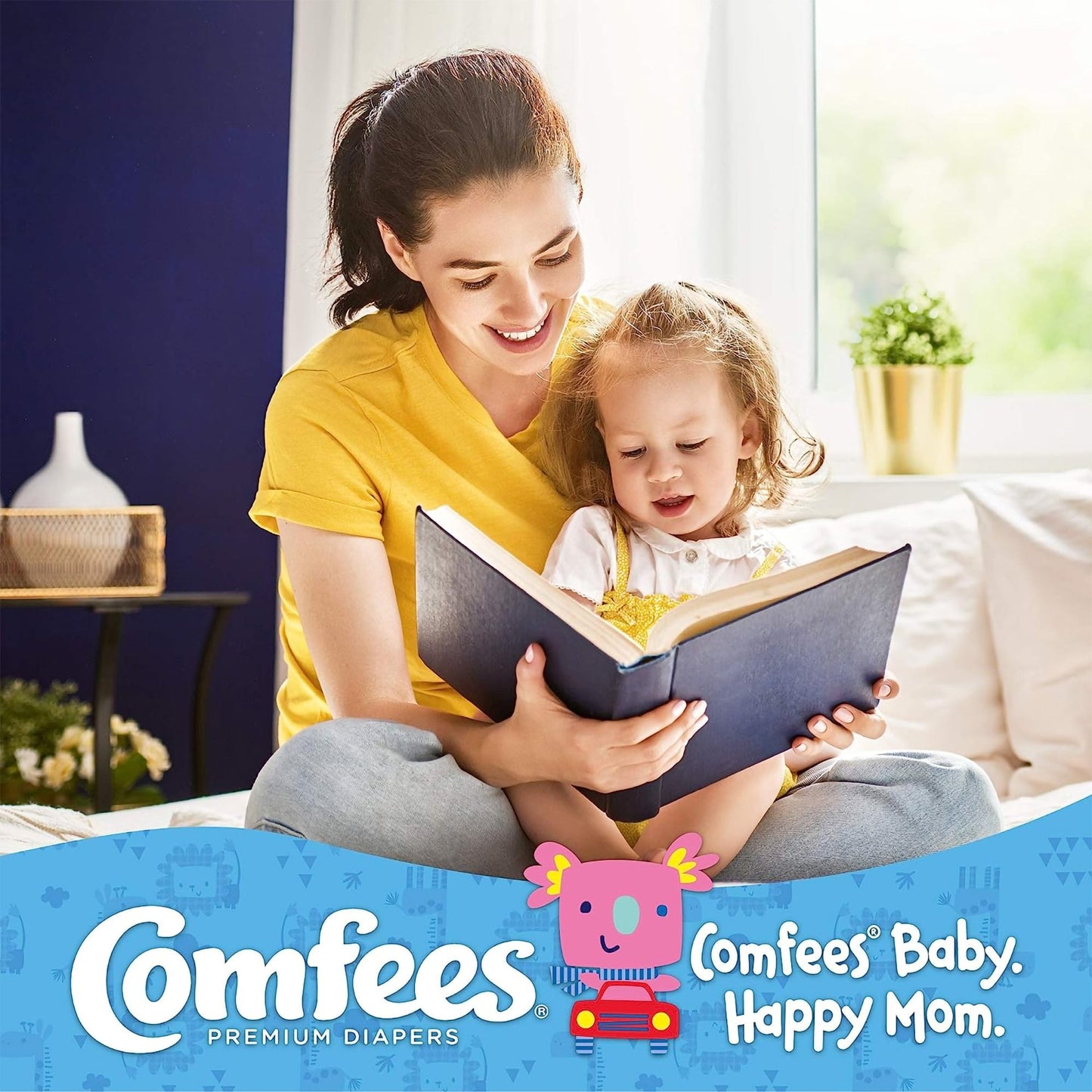 Comfees® Unisex Baby Diaper Size 4 Disposable Moderate Absorbency (993246_CS)