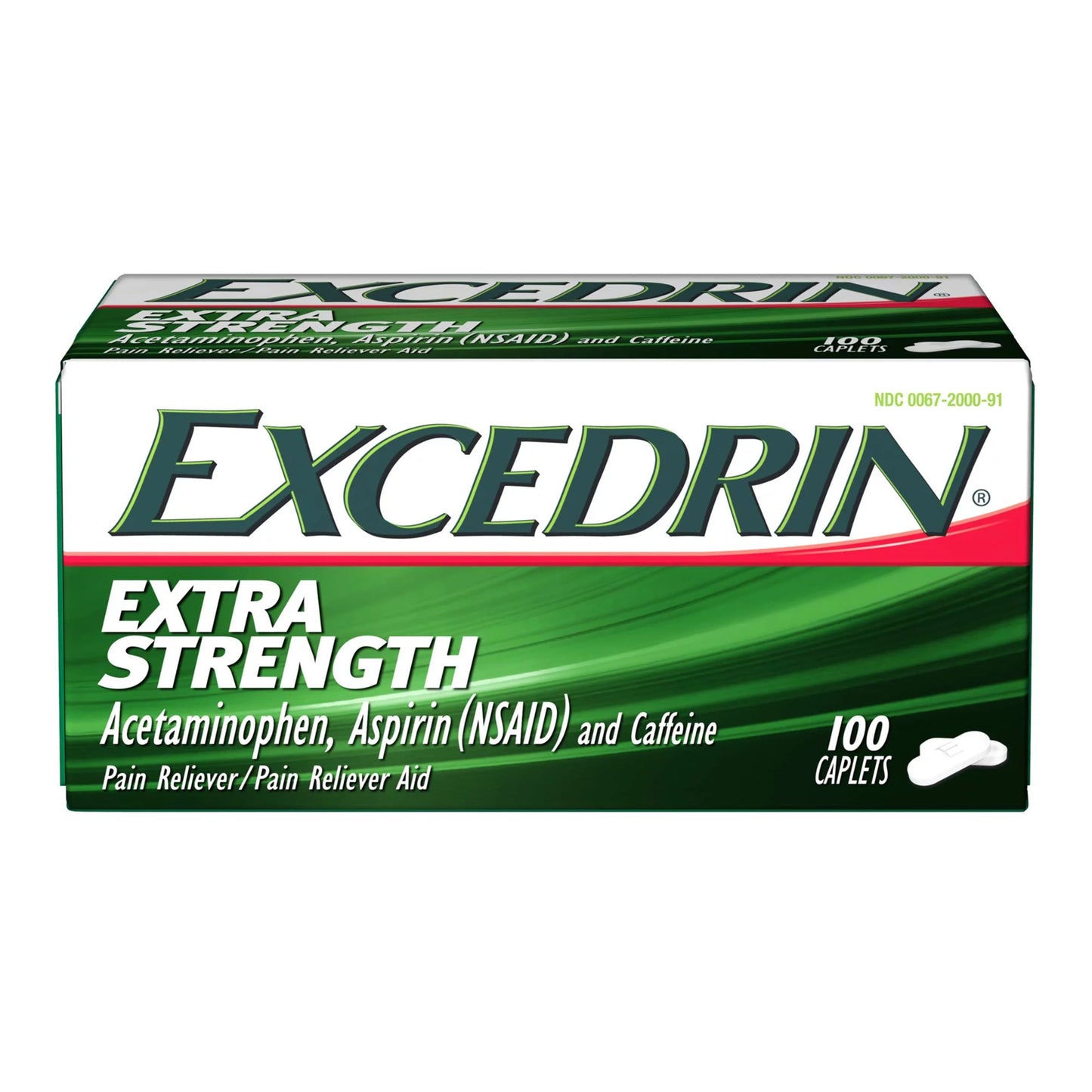 Excedrin® Extra Strength Pain Relief 250 mg - 250 mg - 65 mg Strength Acetaminophen / Aspirin / Caffeine Capsule 100 per Bottle (1261057_BT)