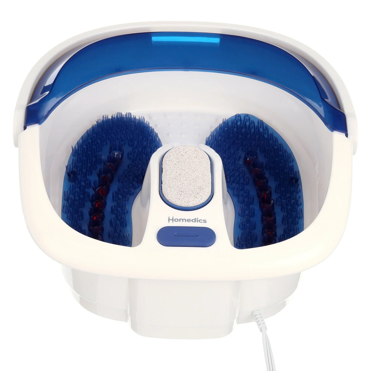 HoMedics® Bubble Bliss Elite Foot Bath with Heat Boost Blue / White Plastic (1253807_EA)