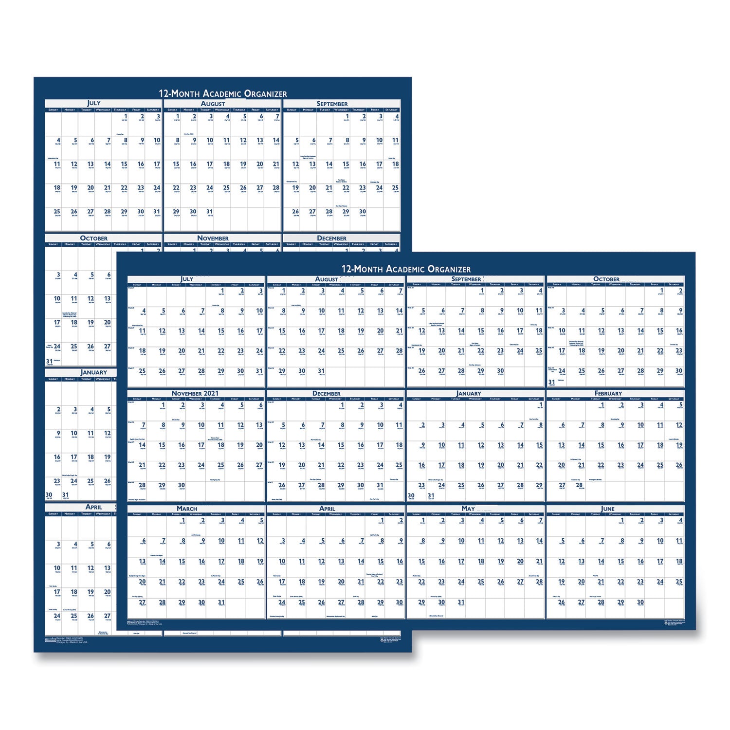 house-of-doolittle-academic-year-recycled-poster-style-reversible-erasable-yearly-wall-calendar-num-hod395_1
