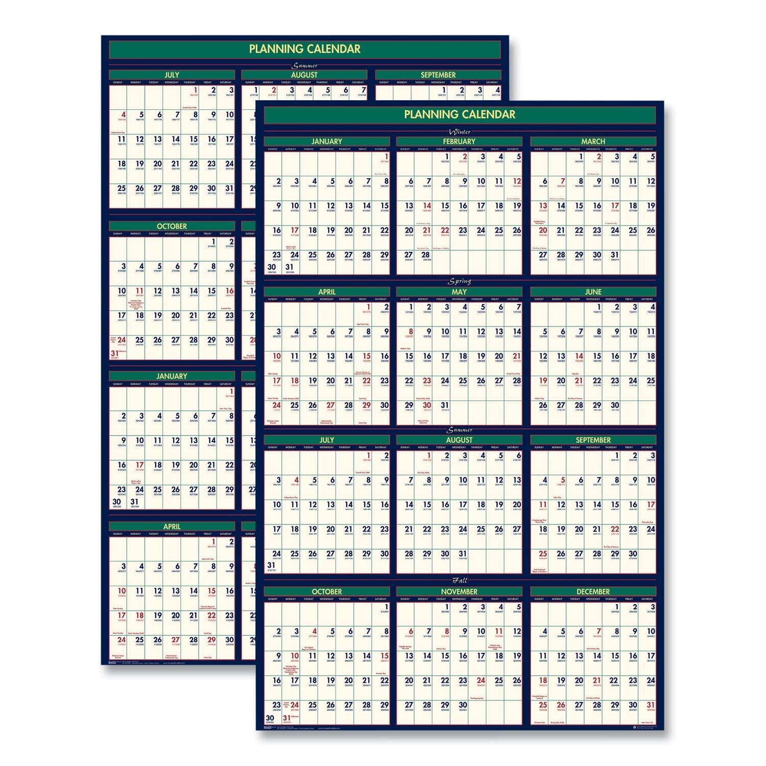 house-of-doolittle-four-seasons-business-academic-recycled-wall-calendar-num-hod390_1