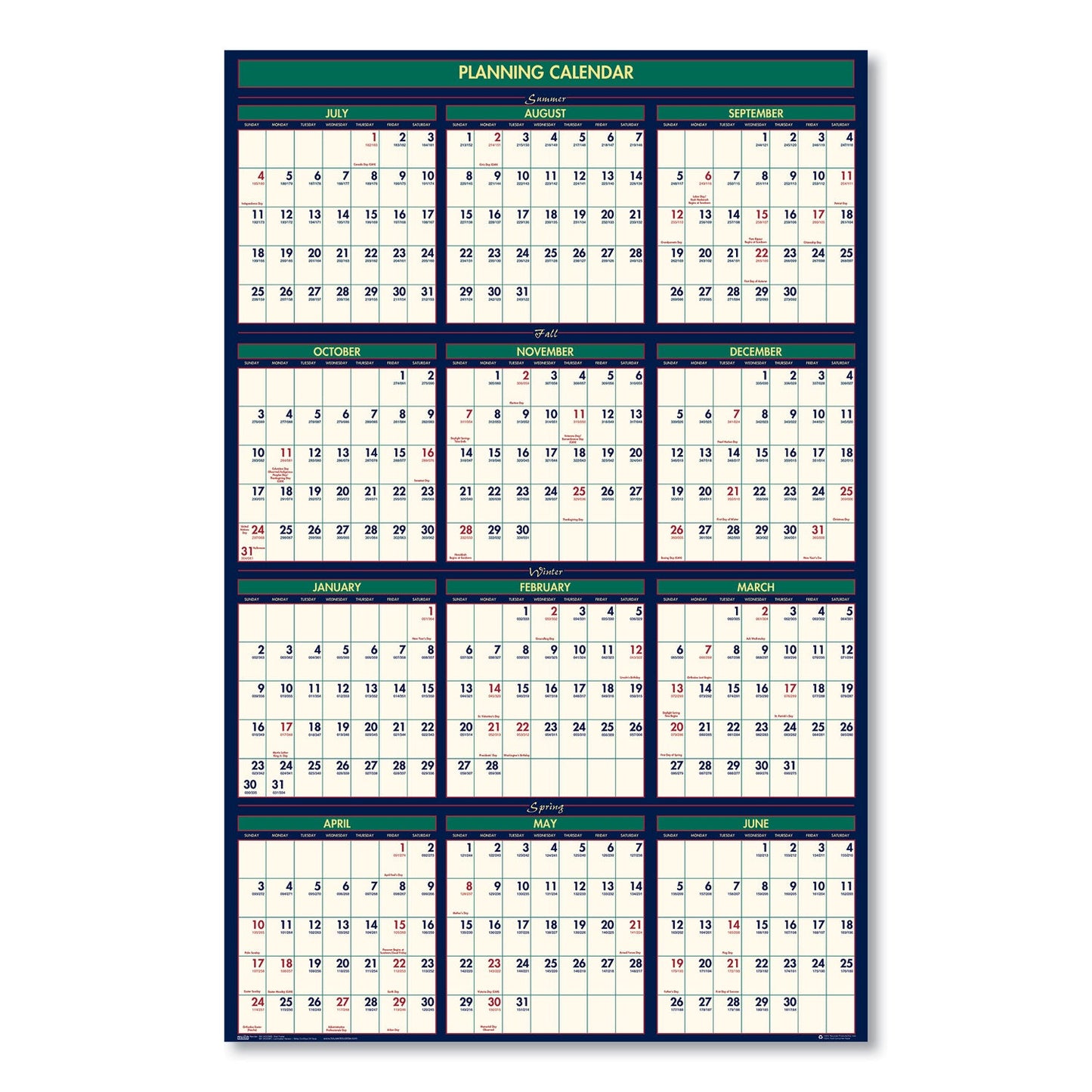 house-of-doolittle-four-seasons-business-academic-recycled-wall-calendar-num-hod390_3