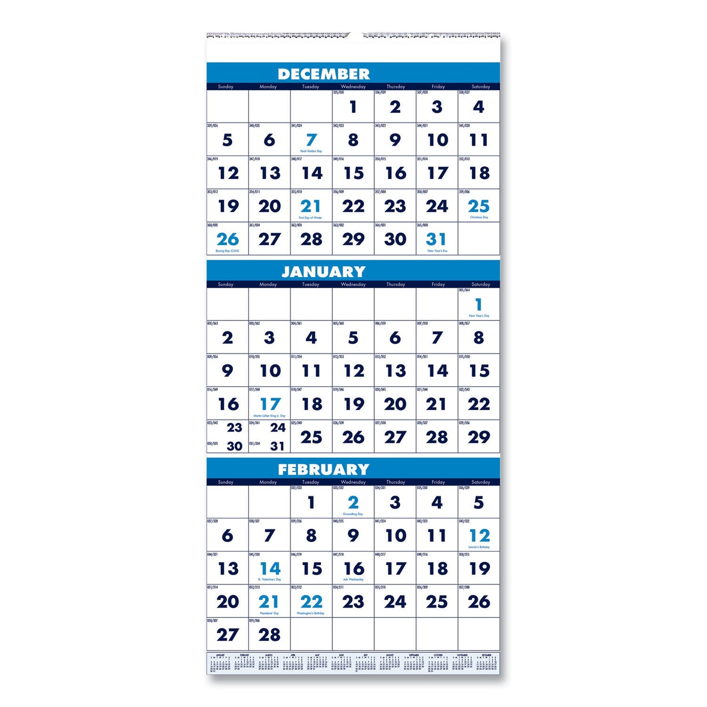 house-of-doolittle-recycled-three-month-format-wall-calendar-num-hod3646_1