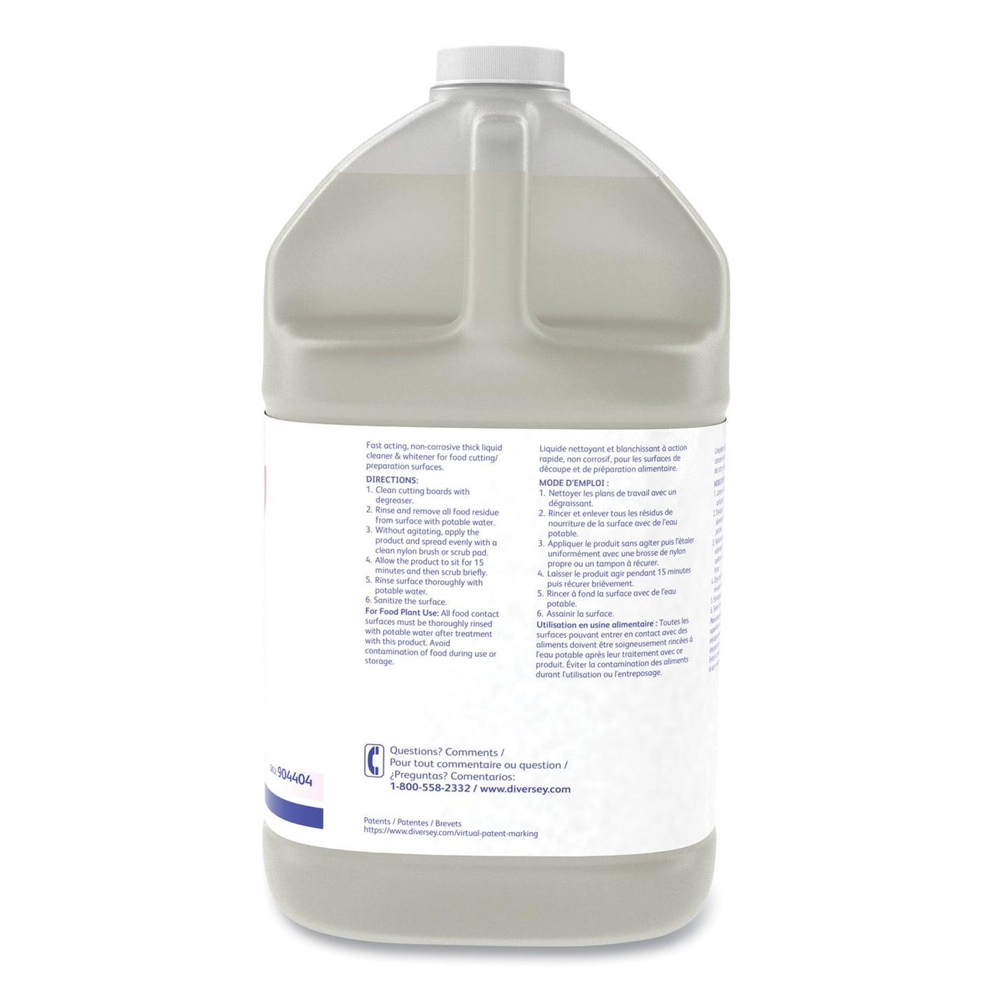 Diversey™ Suma Block Whitener, 1 gal Bottle, 4/Carton (DVO101109766)