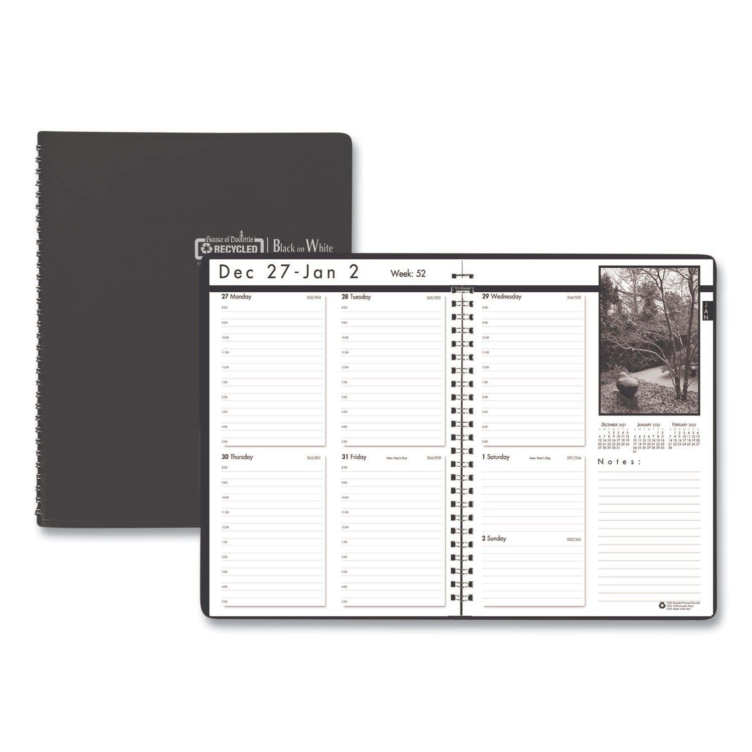house-of-doolittle-black-on-white-photo-weekly-appointment-book-num-hod217102_1
