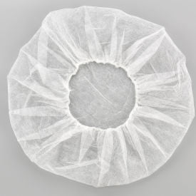 Global Industrial Polypropylene Bouffant Cap, 28", White, 100/Bag (WB708192C)