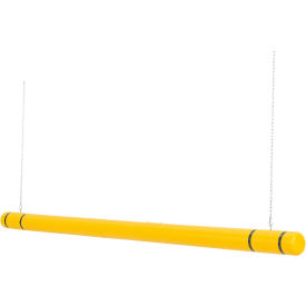 Global Industrial Clearance Bar, 104" - 120" L, Yellow with Black Tape, HDPE (WB708405BK)