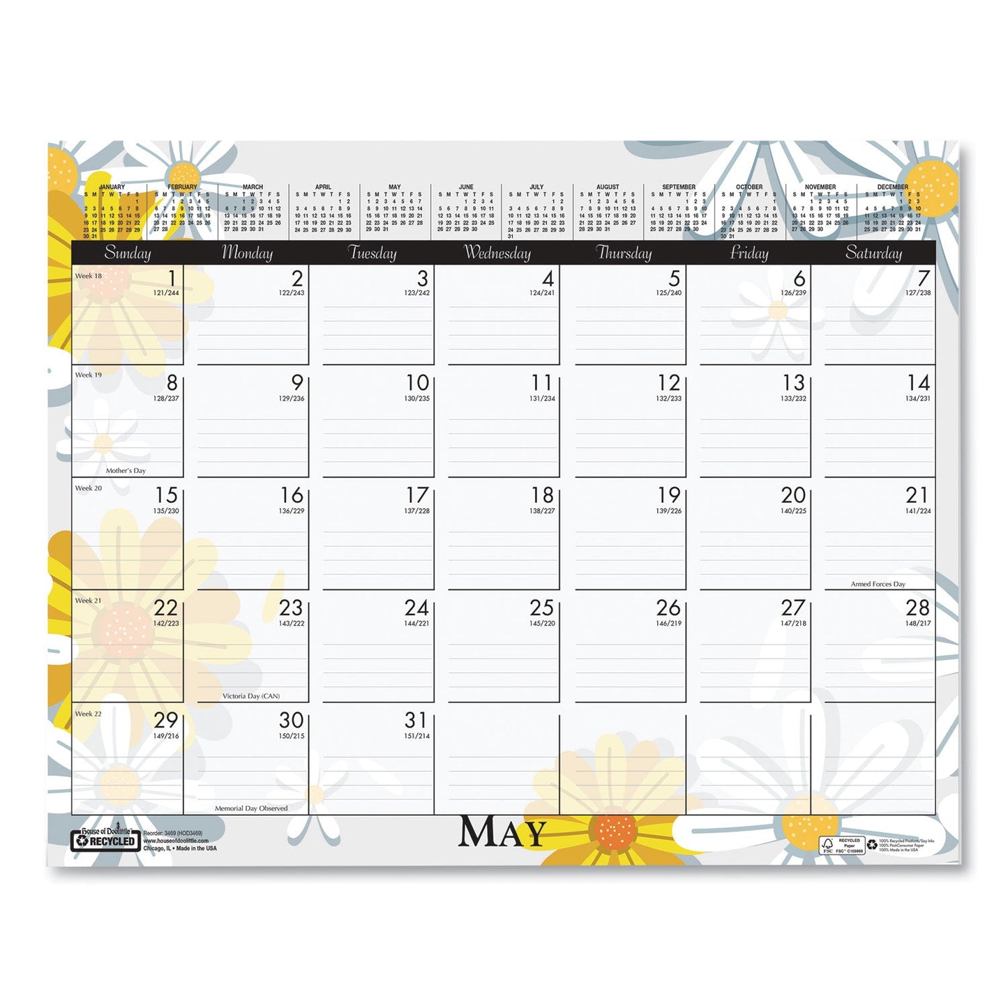 house-of-doolittle-recycled-wild-flower-wall-calendar-num-hod3469_6