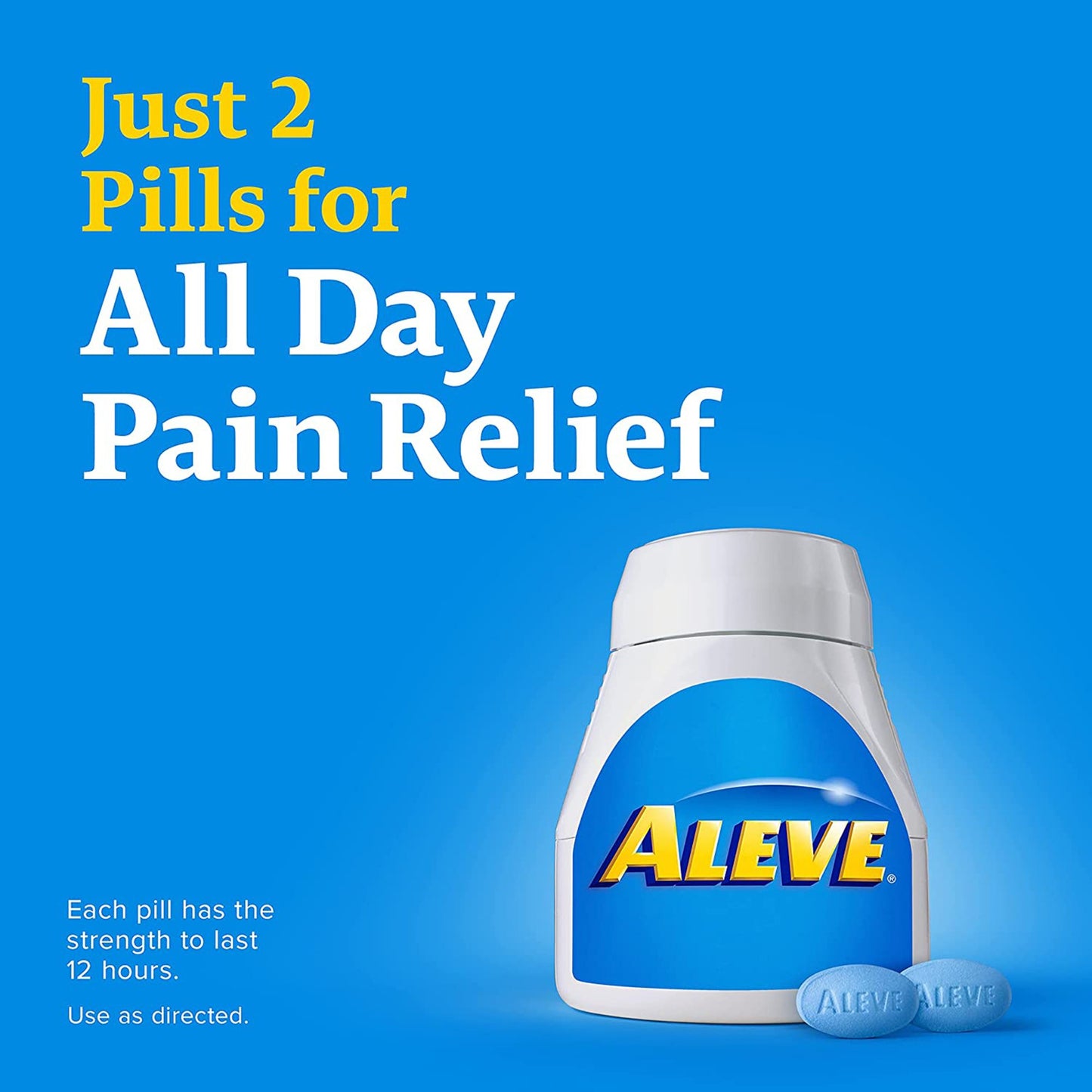 Aleve® Pain Relief 220 mg Strength Naproxen Sodium Caplet 24 per Bottle (1194961_BT)