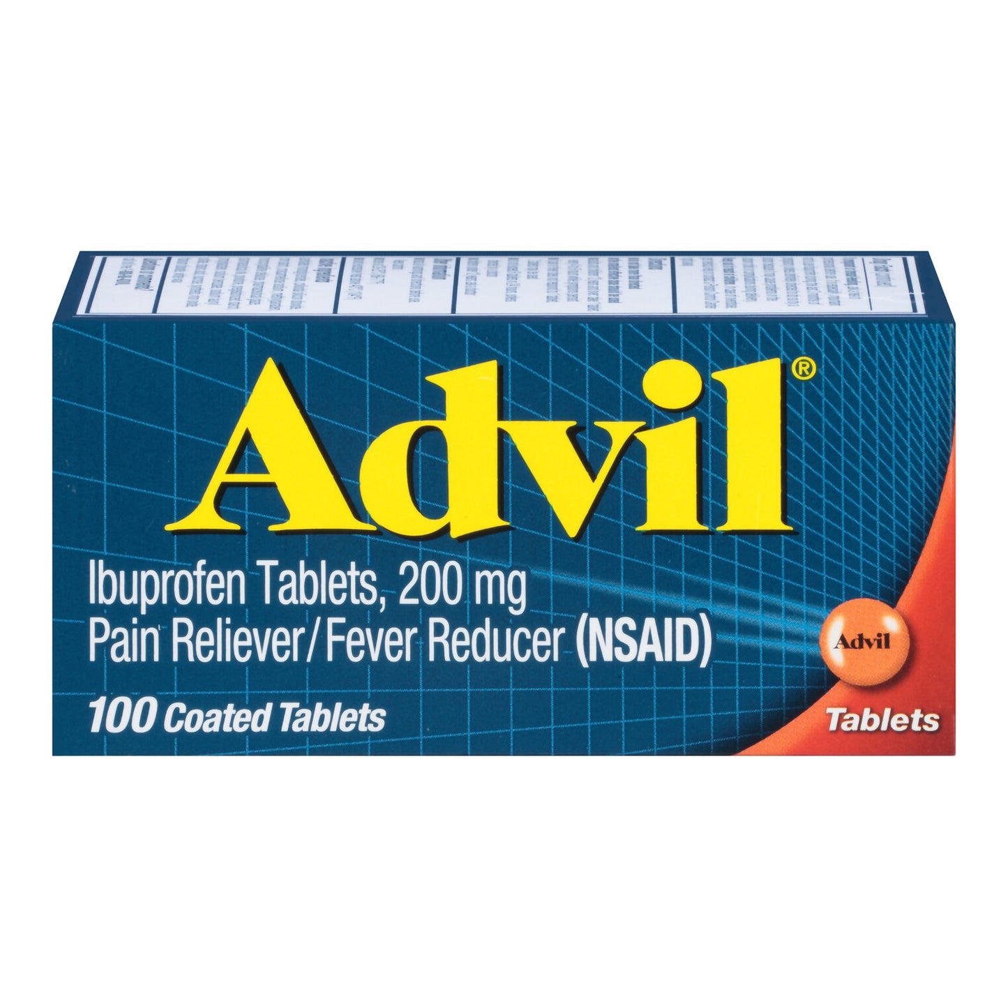 Advil® Pain Relief 200 mg Strength Ibuprofen Tablet 100 per Bottle (533172_BT)