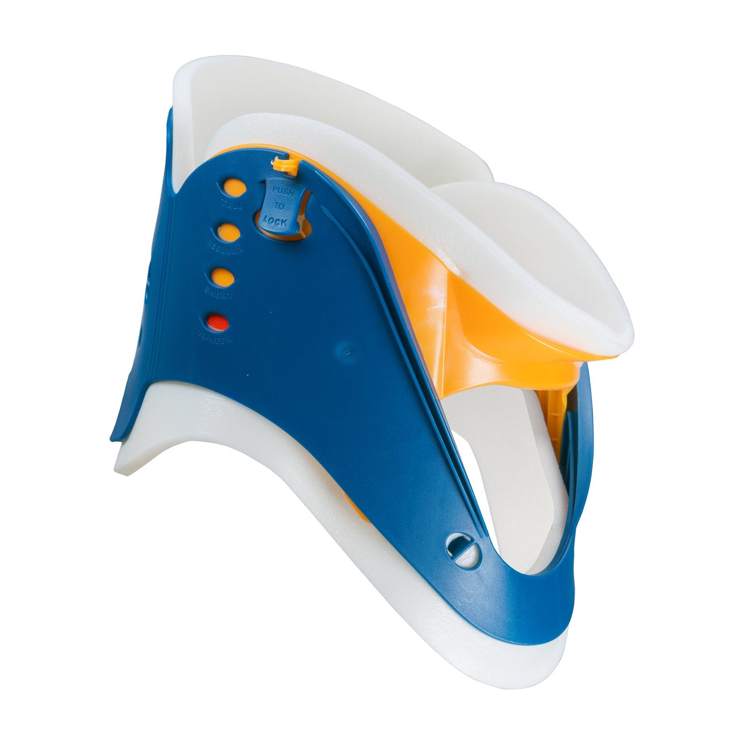 McKesson Rigid Cervical Collar Preformed Adult One Size Fits Most One-Piece / Trachea Opening Adjustable Neck Circumference (1220096_CS)
