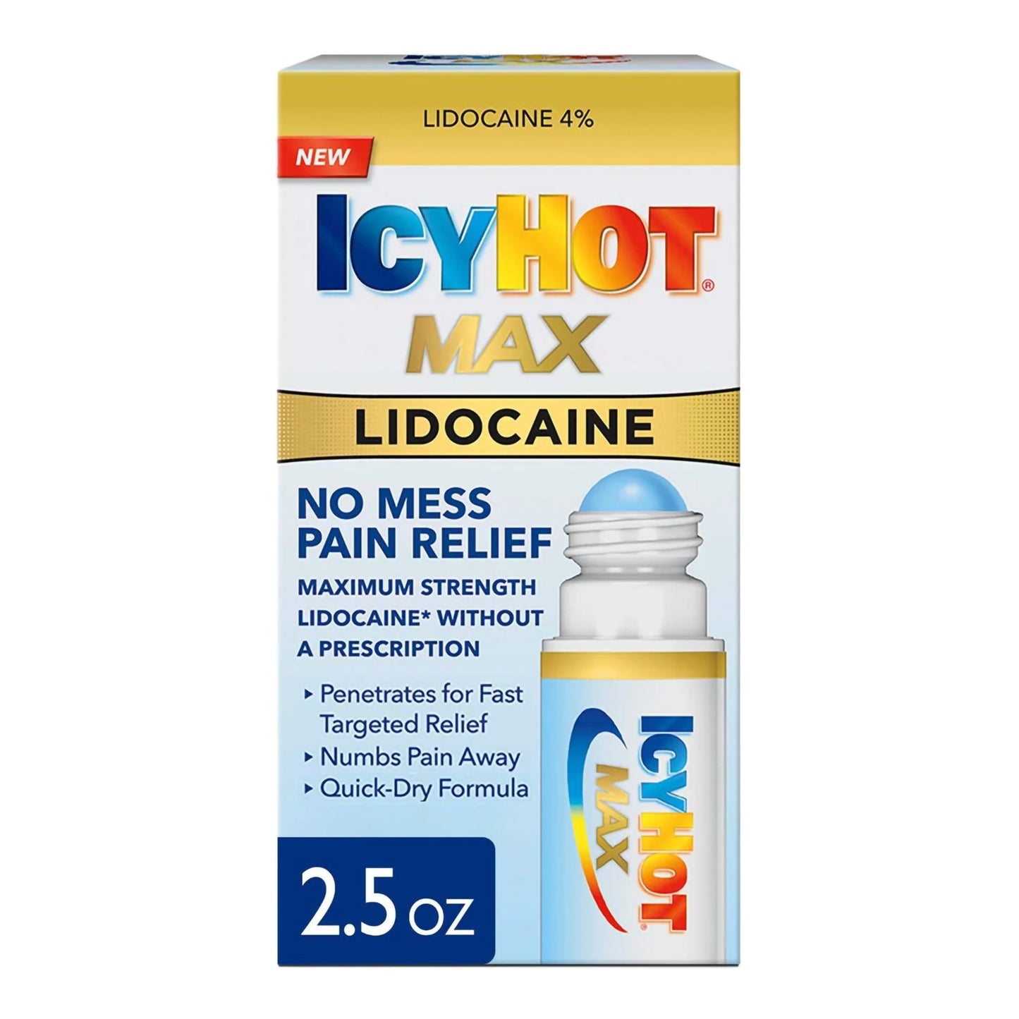 Icy Hot® Topical Pain Relief Lidocaine 2.5 oz. (1230699_EA)