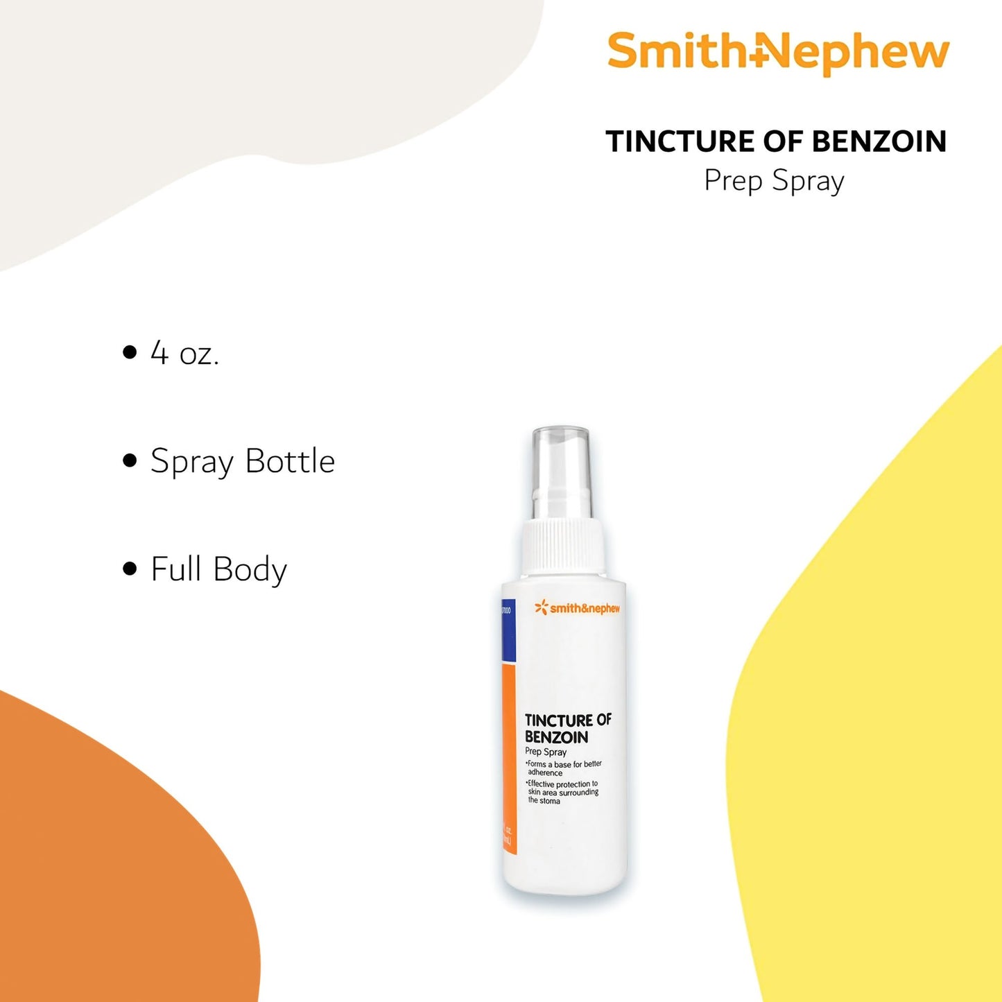 Smith & Nephew Antiseptic Benzoin Tincture Topical Liquid 4 oz. Spray Bottle (44713_CS)