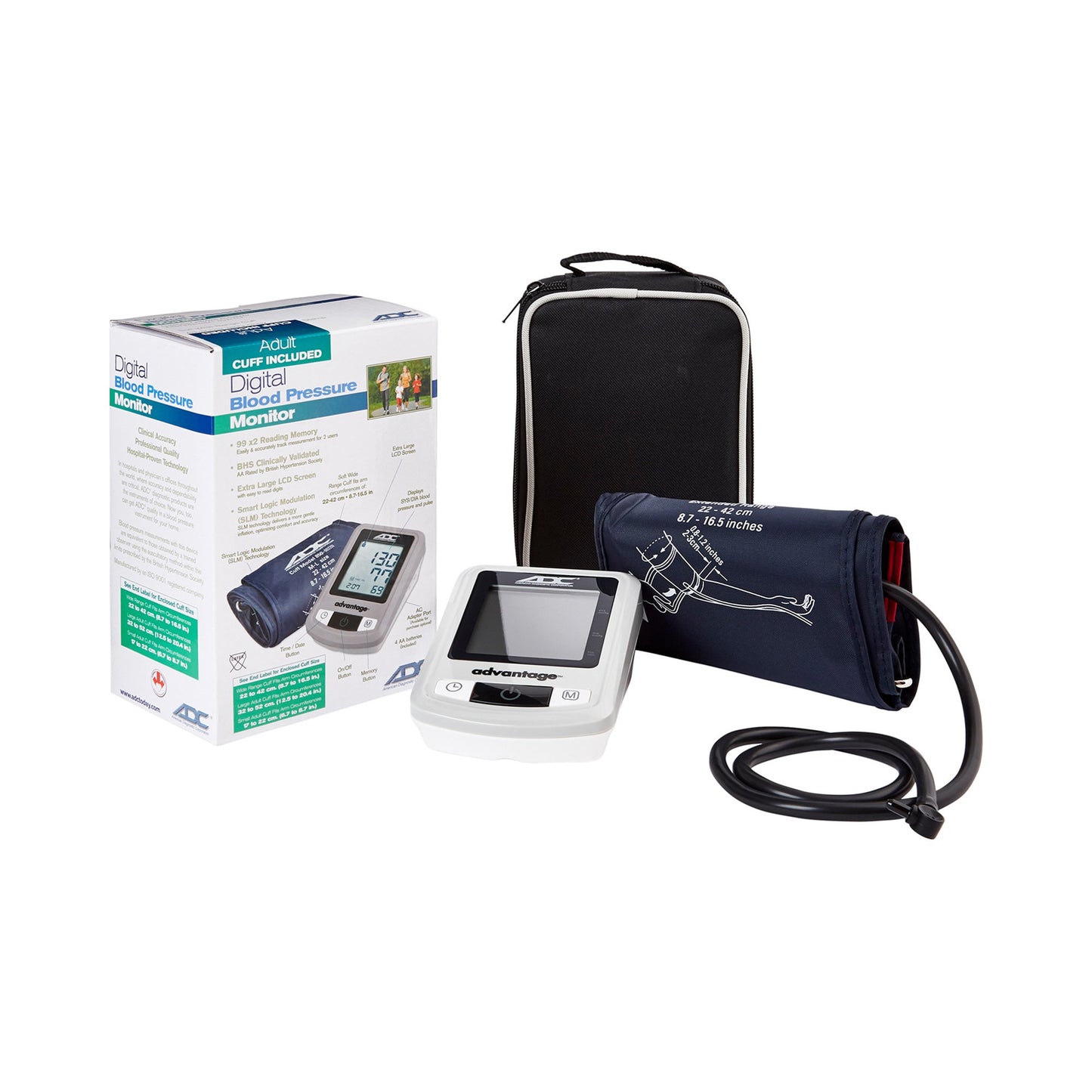 Advantage™ 6021N Series Home Automatic Digital Blood Pressure Monitor Wide Range Nylon Cuff 22 - 42 cm Desk Model (942858_EA)