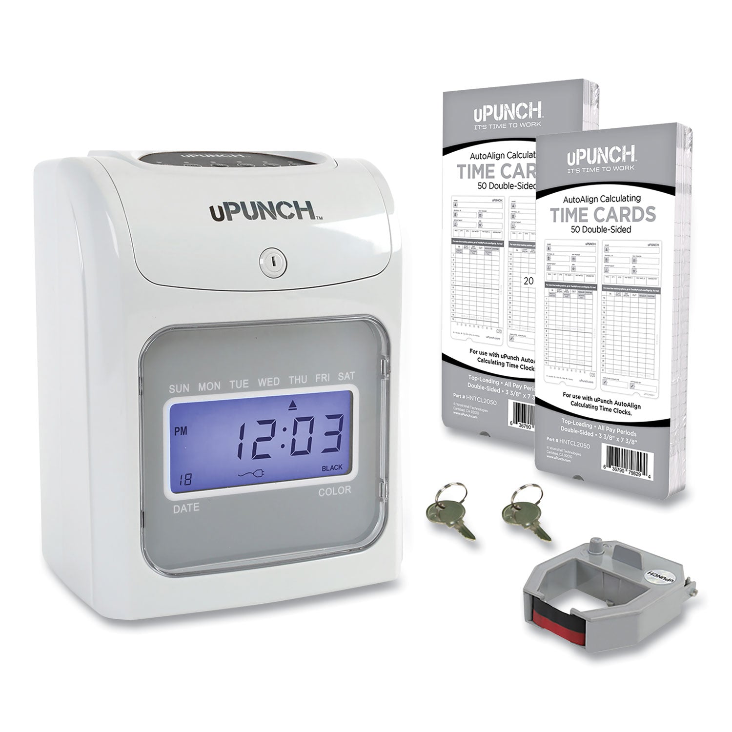 upunch-hn2500-electronic-calculating-time-clock-bundle-num-ppzhn2500_1