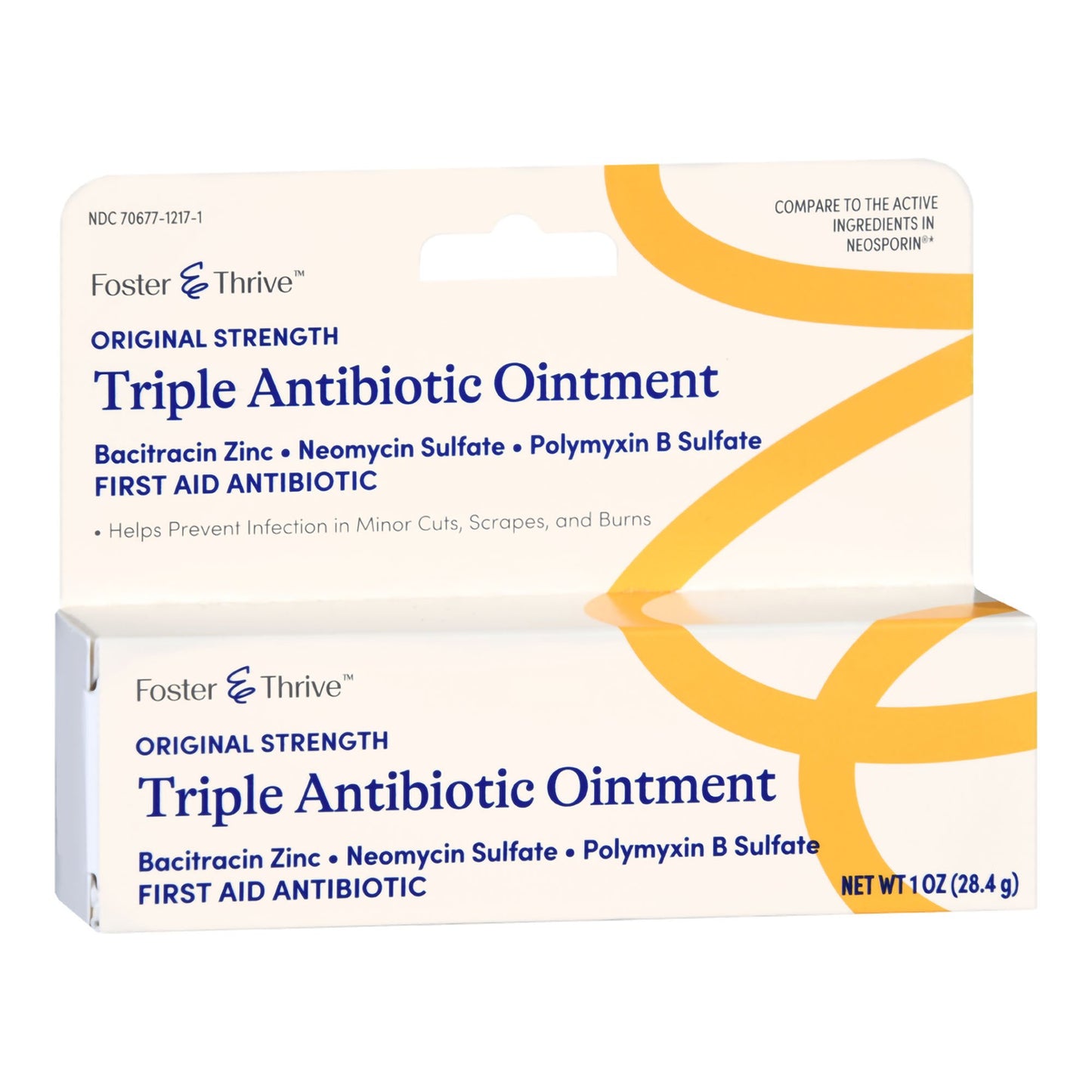 Foster & Thrive™ First Aid Antibiotic Bacitracin / Neomycin / Polymyxin B Ointment 1 oz. Tube (1244999_EA)