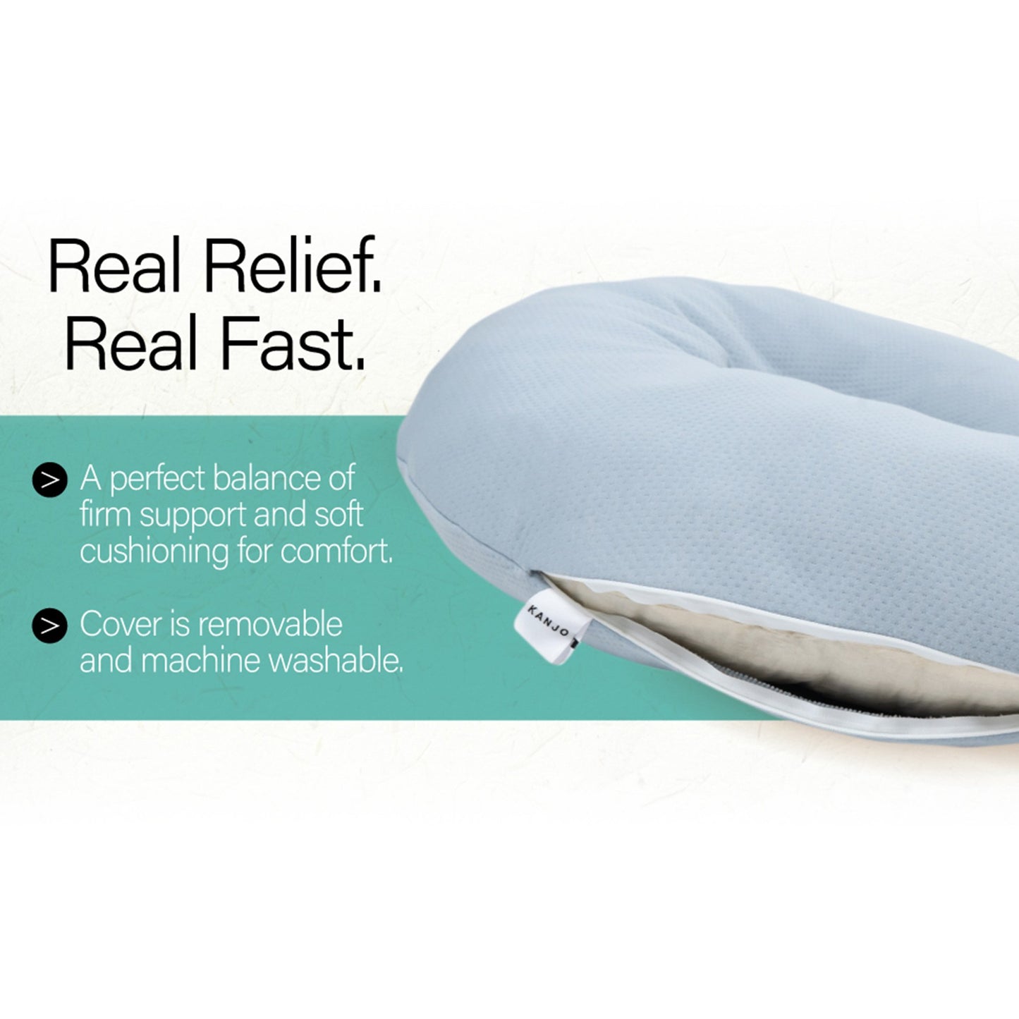 Kanjo Positioning Pillow 57 X 7 X 30 Inch Gray Reusable (1236435_CS)
