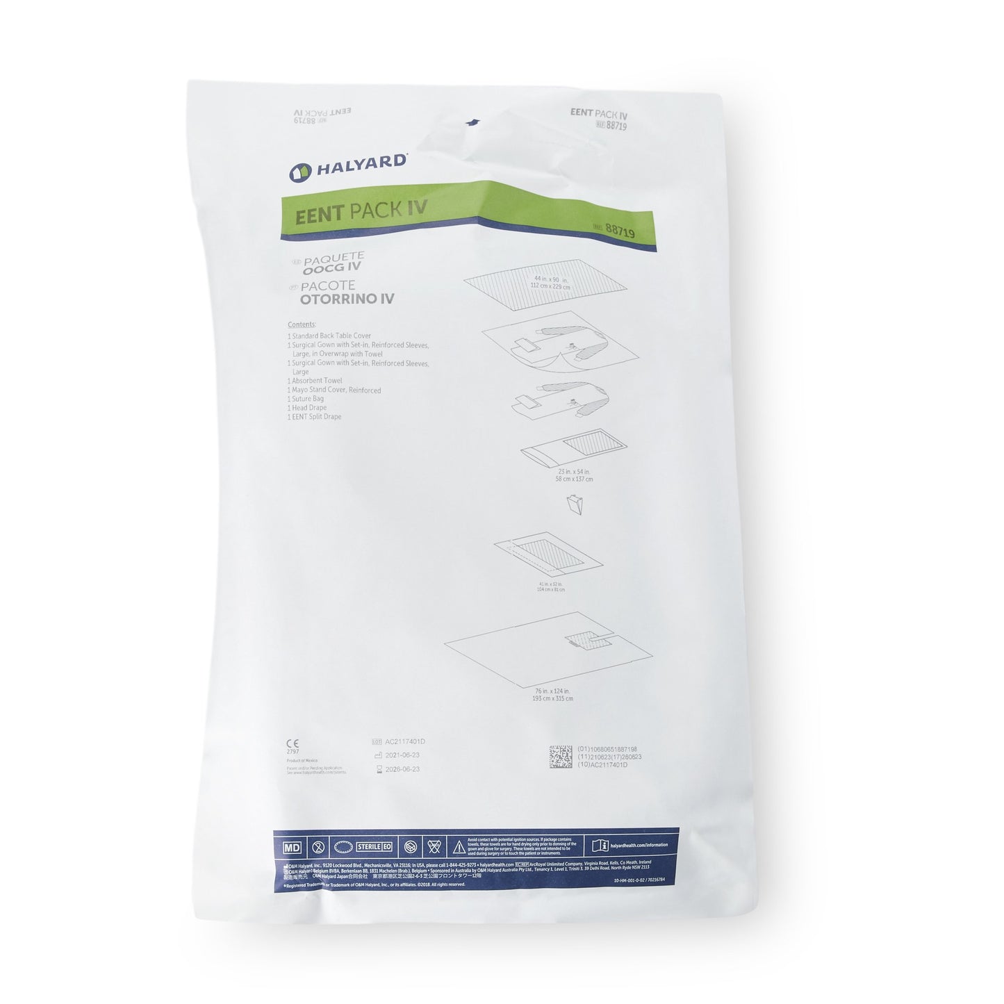 Halyard EENT Drape Pack Halyard (293310_CS)