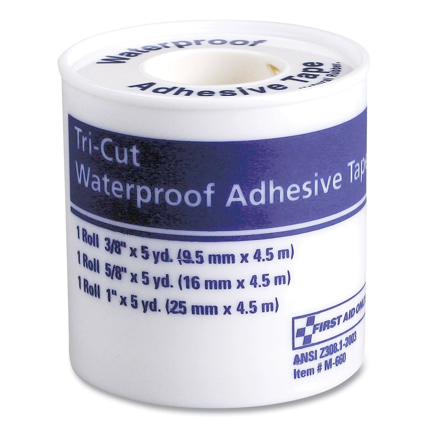 first-aid-only-tri-cut-waterproof-adhesive-medical-tape-with-dispenser-num-fao730013_1