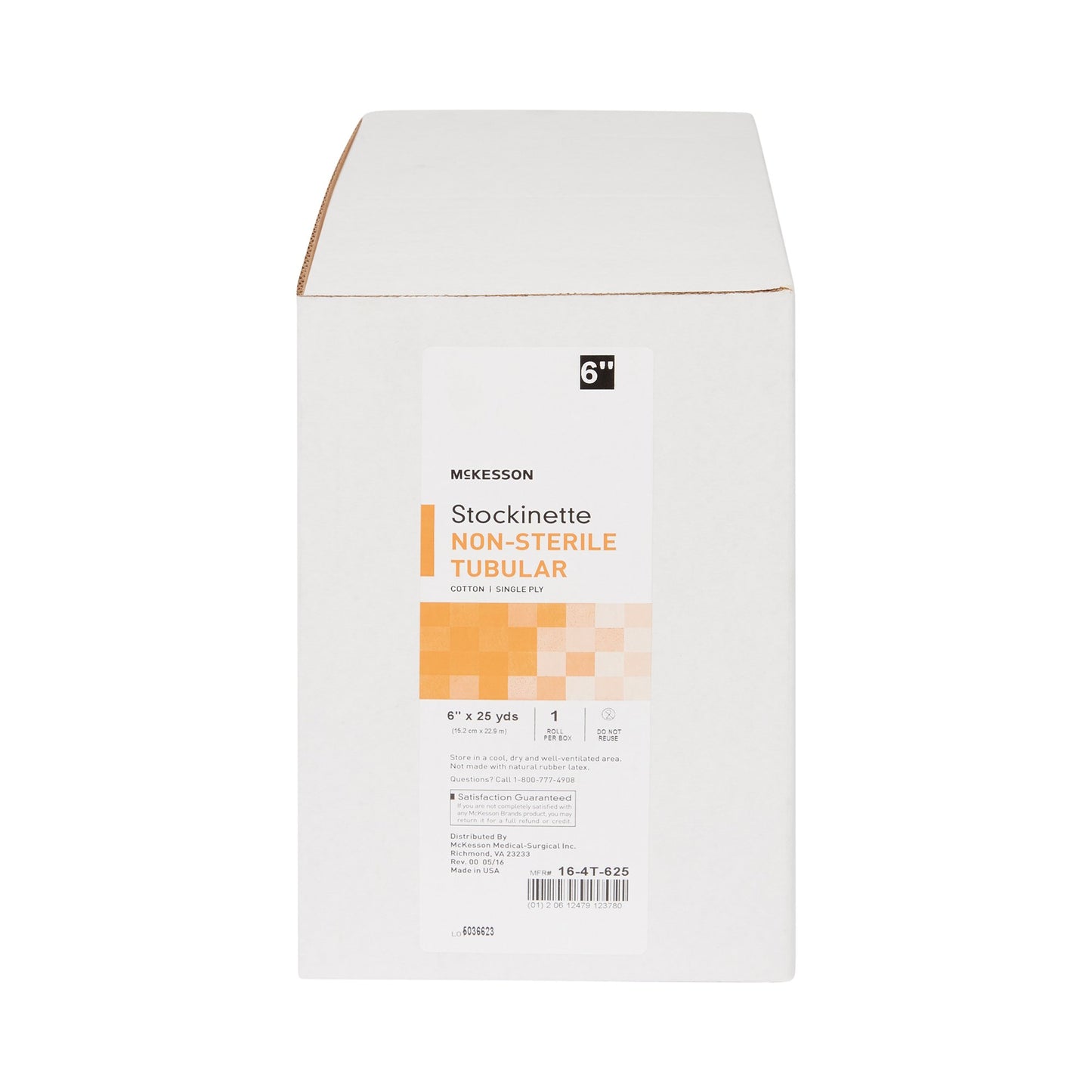 McKesson Stockinette Tubular 6 Inch X 25 Yard Cotton NonSterile (457632_RL)