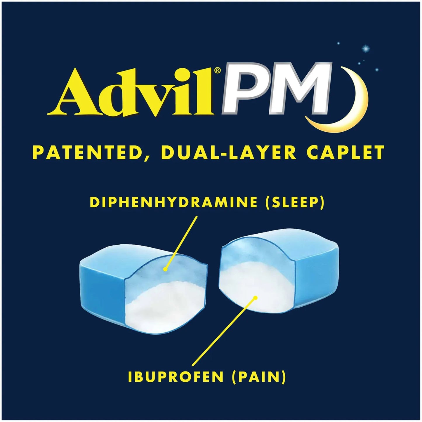 Advil® PM Night Time Pain Relief 200 mg - 38 mg Strength Ibuprofen Capsule (1230529_BT)