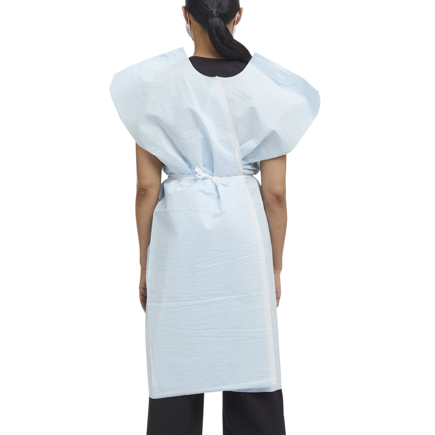 Graham Medical Products Patient Exam Gown Medium / Large Blue Disposable (171393_CS)