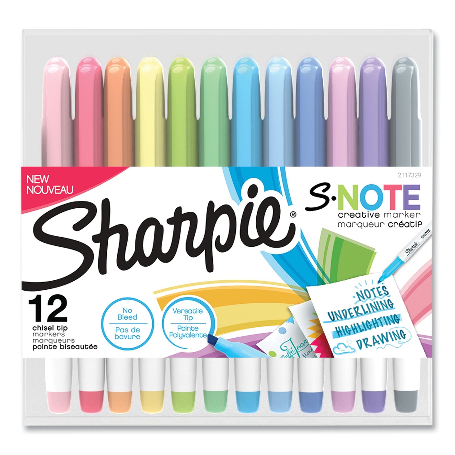 sharpie-r-s-note-creative-markers-assorted-ink-colors-chisel-tip-assorted-barrel-colors-12-pack-san2158060_1
