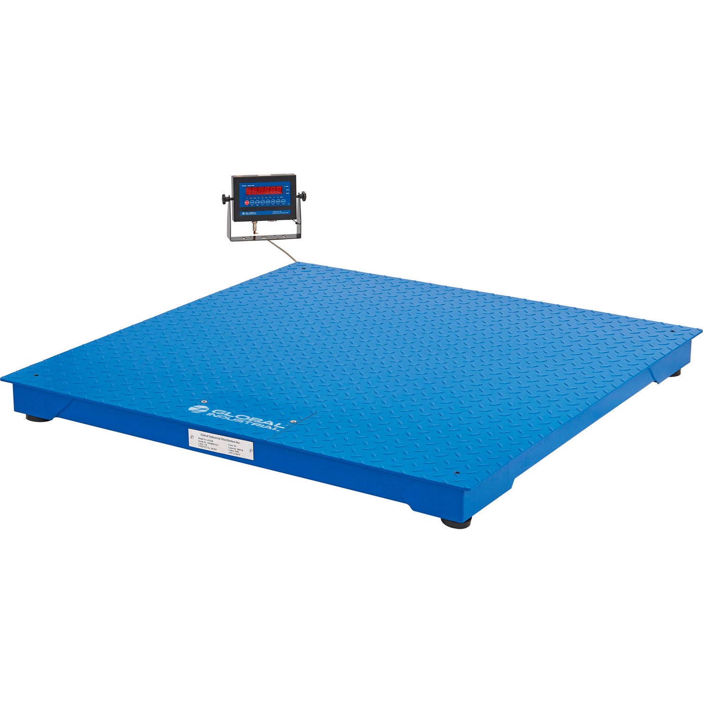 Global Industrial NTEP Pallet Scale With LED Indicator, 4'x4', 5,000 lb x 1 lb (WB412228)