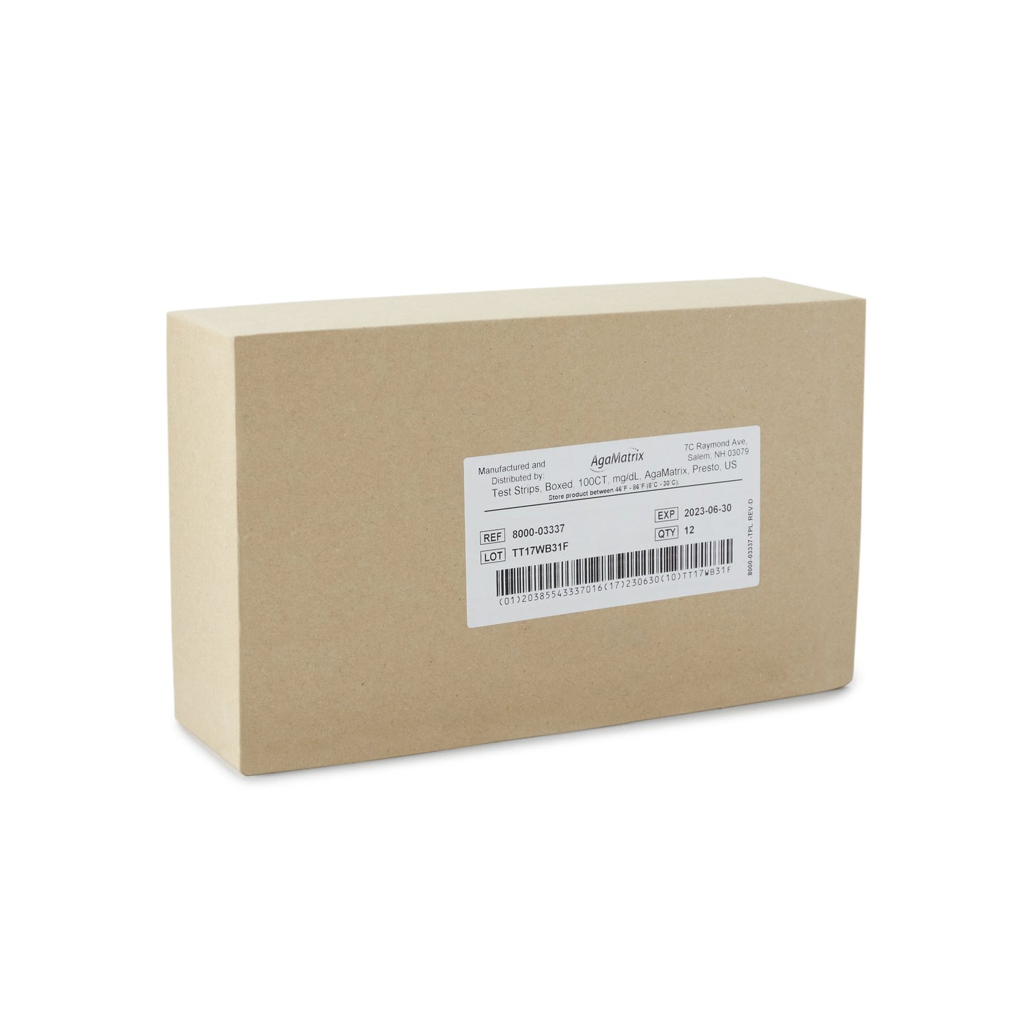 Wavesense® Presto® Blood Glucose Test Strips 100 Strips per Pack (693967_BX)