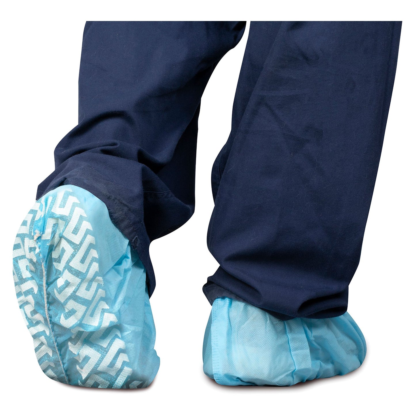 Dukal Shoe Cover One Size Fits Most Shoe High Nonskid Sole Blue NonSterile (1165638_CS)