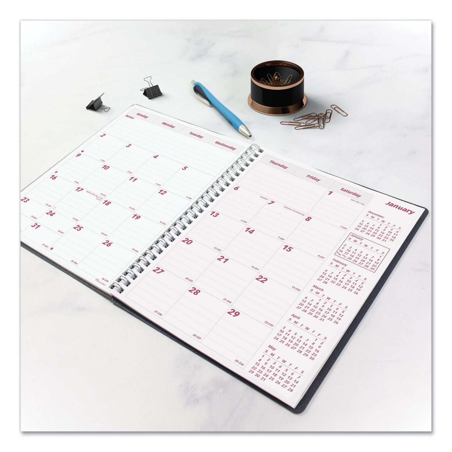 brownline-duraflex-14-month-planner-num-redcb1200vblk_4
