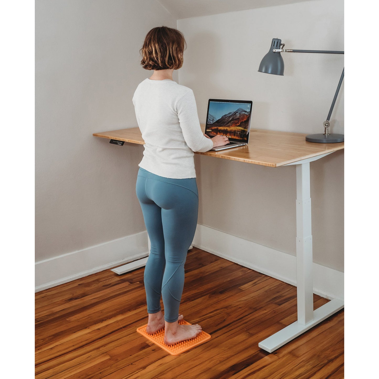 Kanjo Acupressure Foot Mat Orange PVC Plastic 10-1/2 X 13-1/2 Inch (1236441_EA)