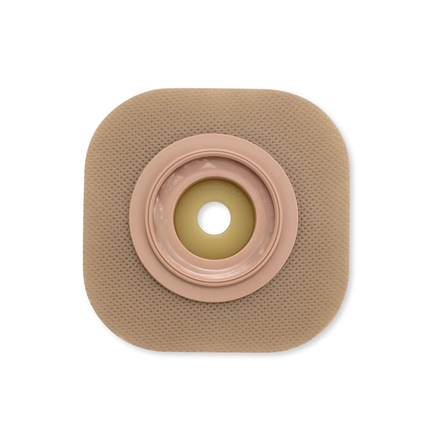New Image™ Ostomy Barrier Precut, Standard Wear Adhesive Tape Borders 57 mm Flange Red Code System Flexwear 1-1/4 Inch Opening 5 X 5 Inch (1102251_BX)