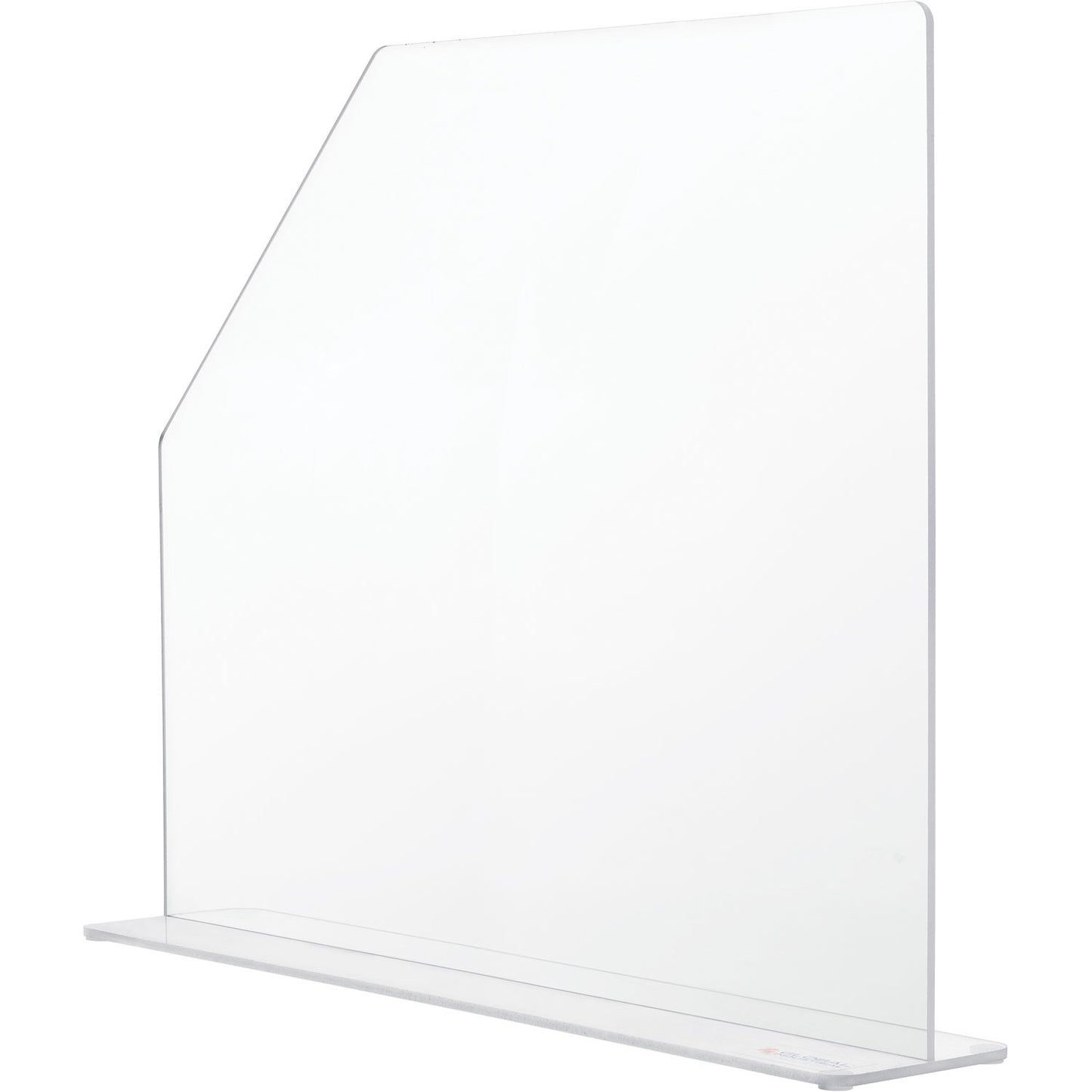 Global Industrial Splash Guard, Medium, 4-1/2"W x 21-1/4"D x 18"H, Clear (WB732136)
