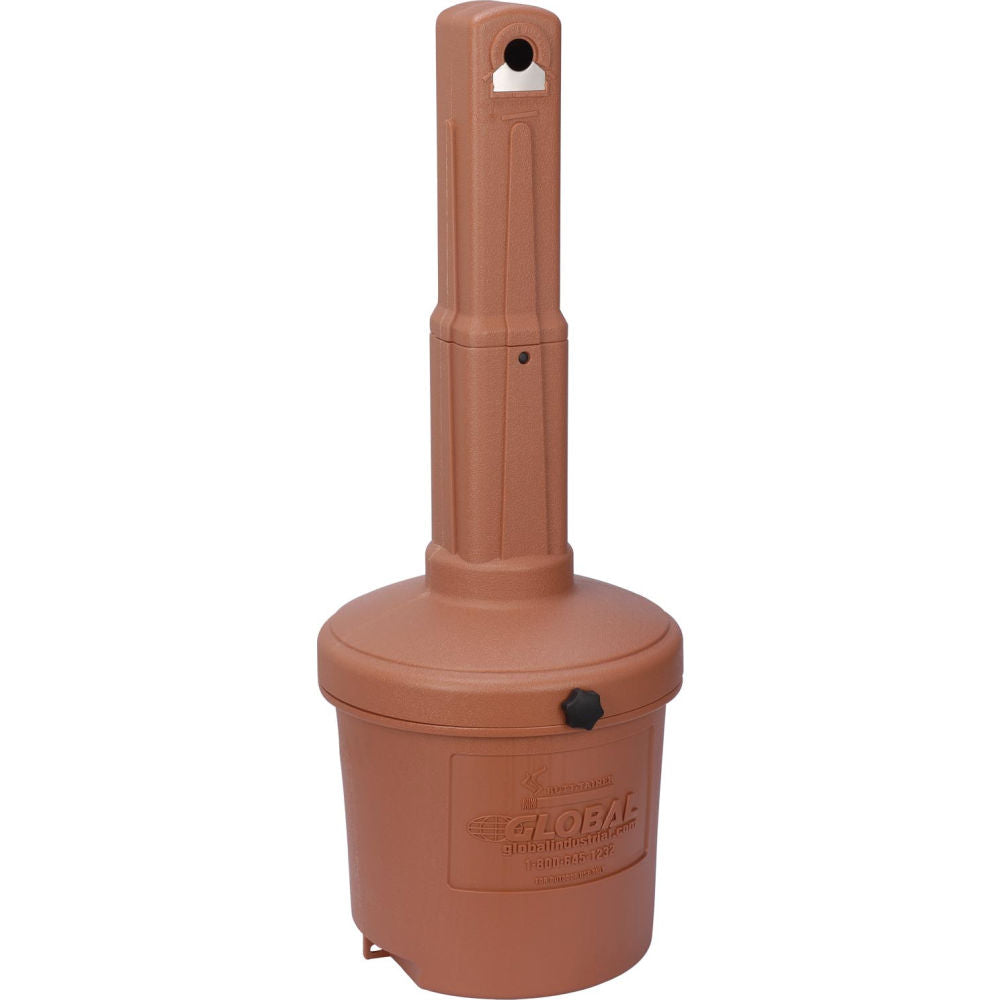 Global Industrial Outdoor Ashtray, 5 Gallon, Terracotta (WB245133RG)
