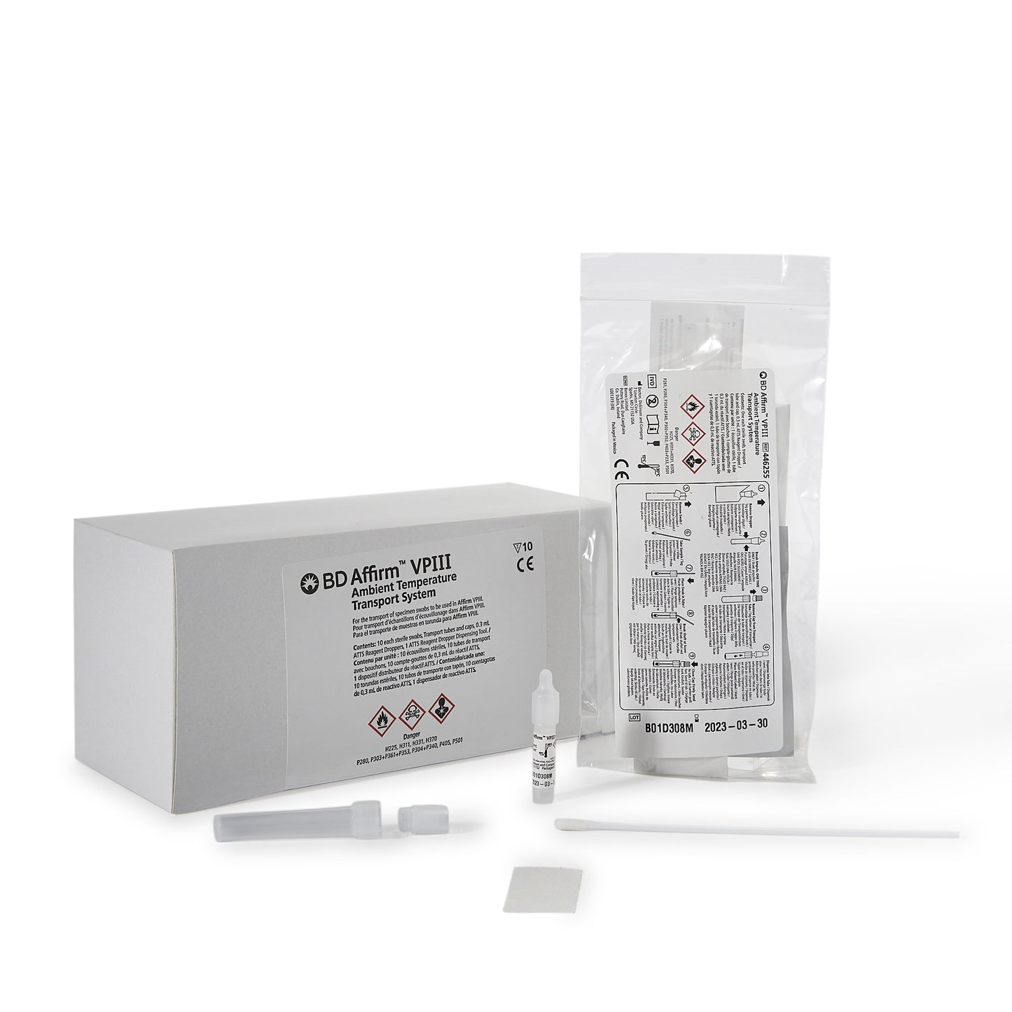 BD Affirm™ VPIII Specimen Collection and Transport Kit 0.3 mL Collection Tube Sterile (517859_BX)