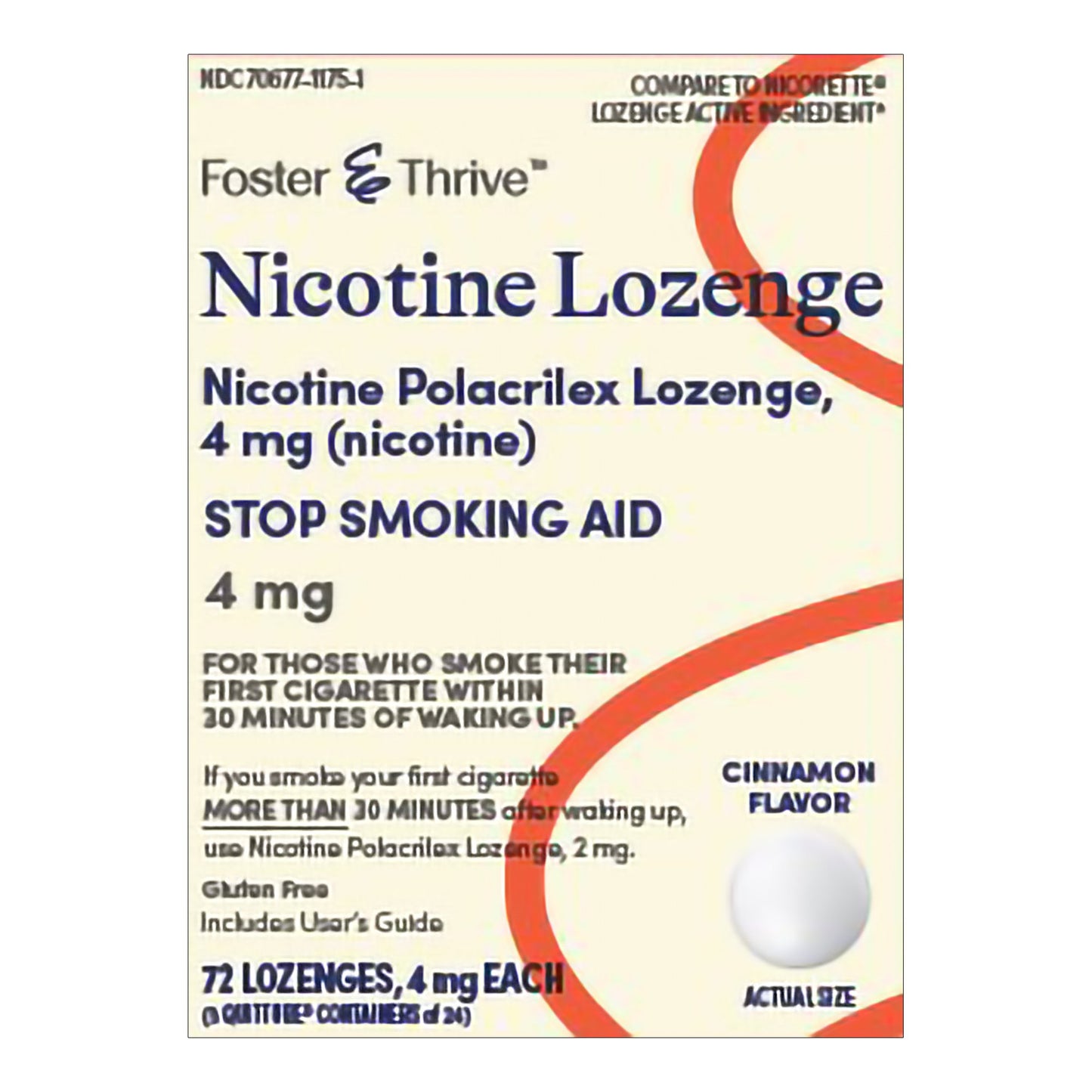 Foster & Thrive™ Stop Smoking Aid 4 mg Strength Lozenge (1238913_PK)