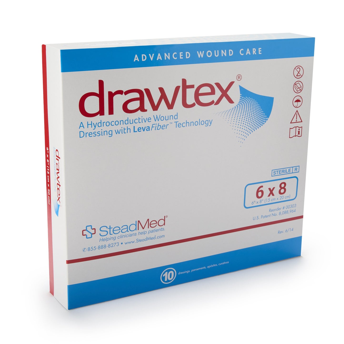 Drawtex® Hydroconductive Wound Dressing 6 X 8 Inch Rectangle (761647_EA)