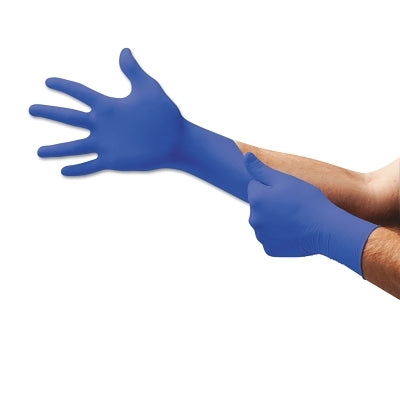 Ansell Ultraform Disposable Gloves, Nitrile, Finger - 8 mm; Palm - 6 mm, Small, Blue (748-UF-524-S)