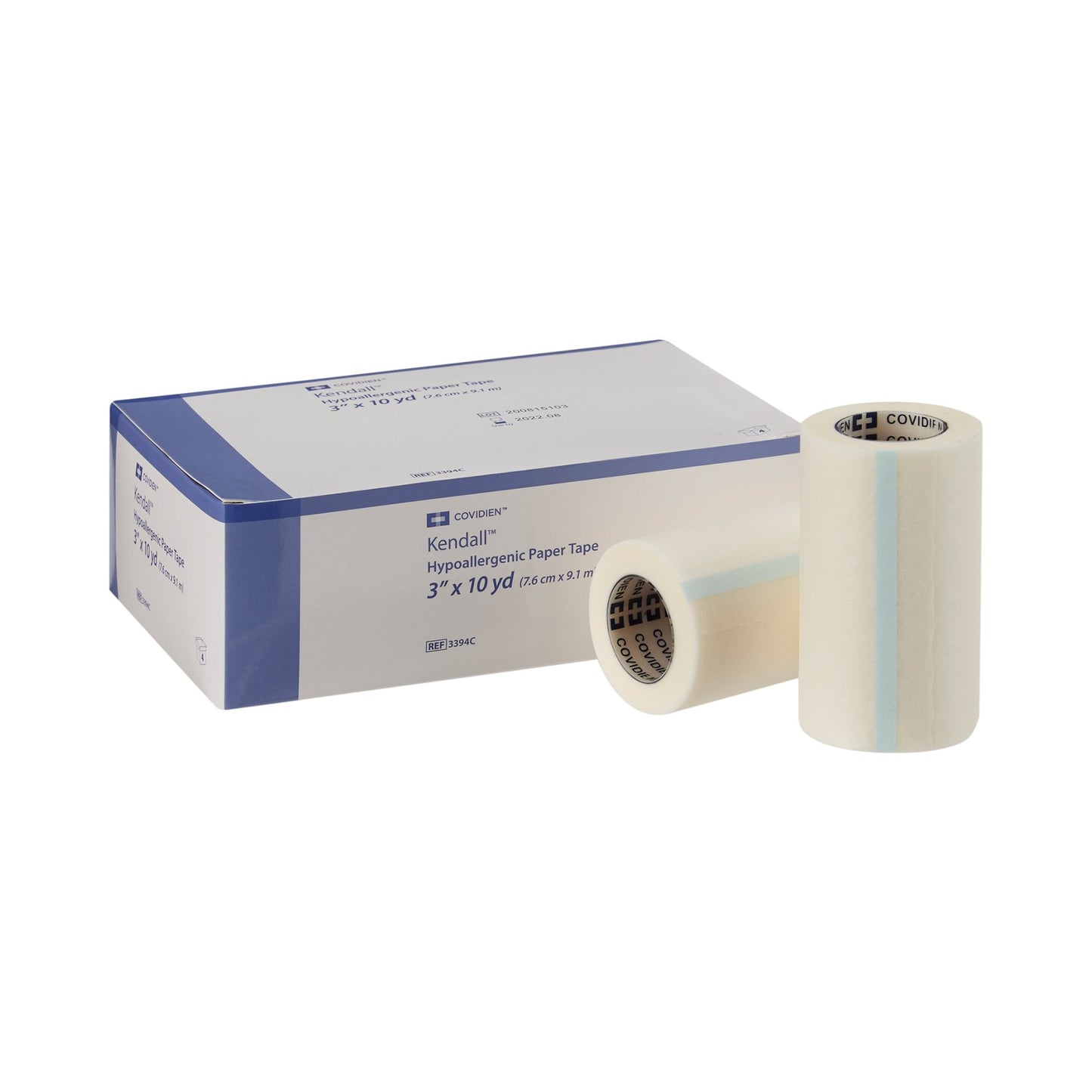 Kendall™ Hypoallergenic Hypoallergenic Medical Tape White 3 Inch X 10 Yard Paper NonSterile (696199_EA)