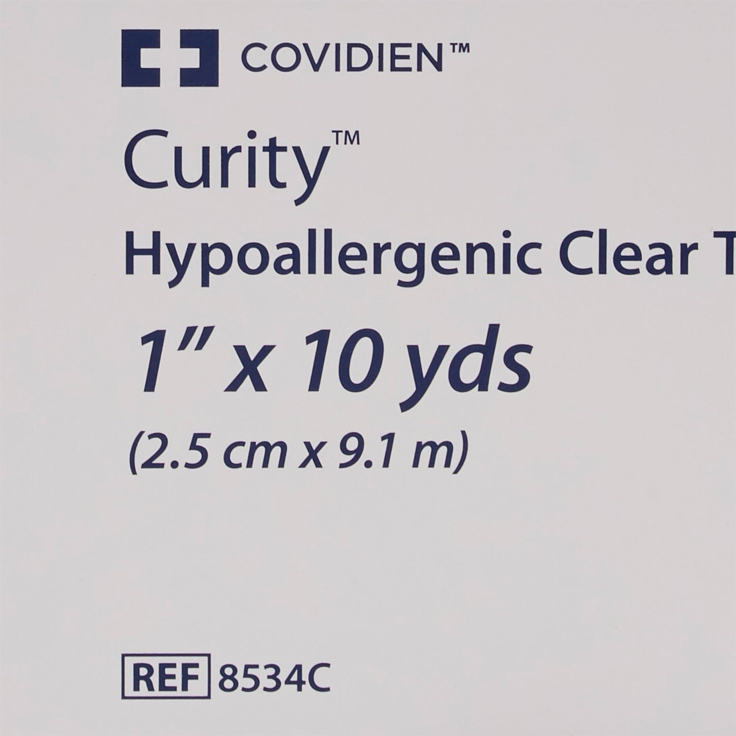 Kendall™ Hypoallergenic Clear Hypoallergenic Medical Tape Transparent 1 Inch X 10 Yard Plastic NonSterile (696192_EA)
