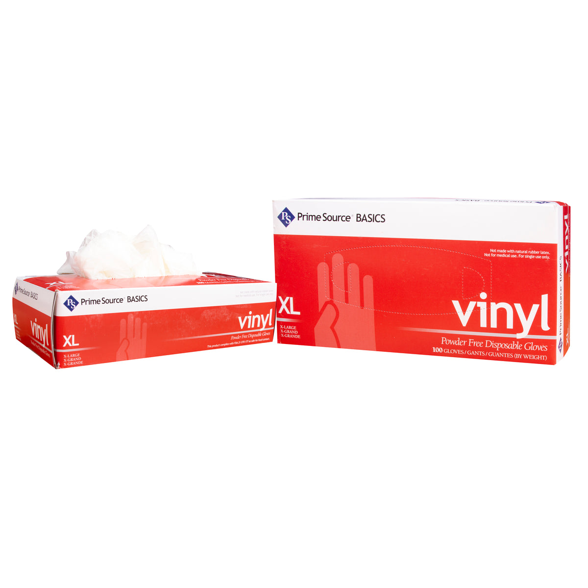 Prime Source® Basics Vinyl Powder Free Glove, Clear, X-Large (75006011)