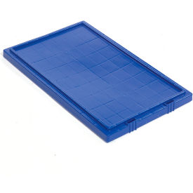 Global Industrial Lid LID181 for Stack and Nest Storage Container SNT180, SNT185, Blue (WB274321BL)