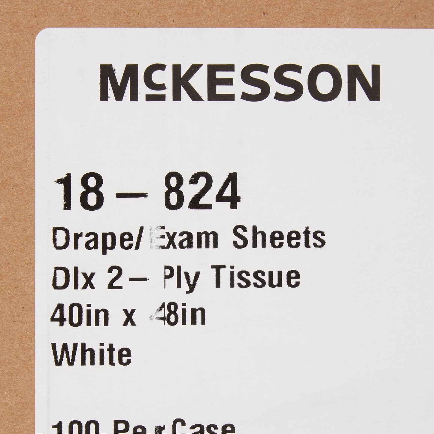 McKesson General Purpose Drape Physical Exam Drape 40 W X 48 L Inch NonSterile (40421_CS)