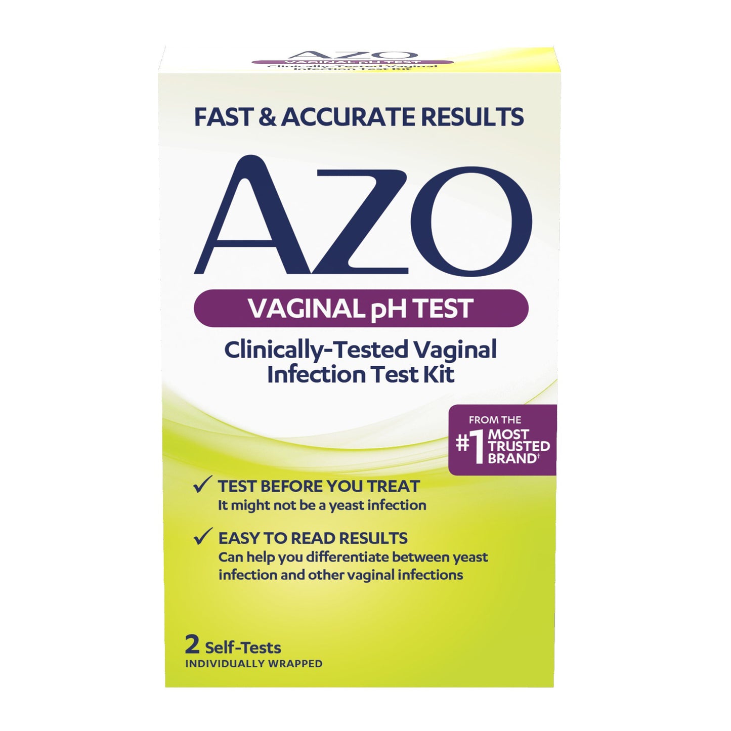 AZO® Sexual Health Test Kit Vaginal pH Test 2 Tests (1268942_BX)