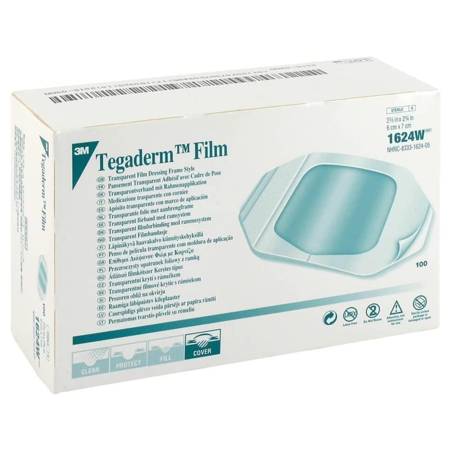 3M™ Tegaderm™ Transparent Film Dressing 2-3/8 X 2-3/4 Inch Frame Style Delivery Rectangle Sterile (235697_BX)