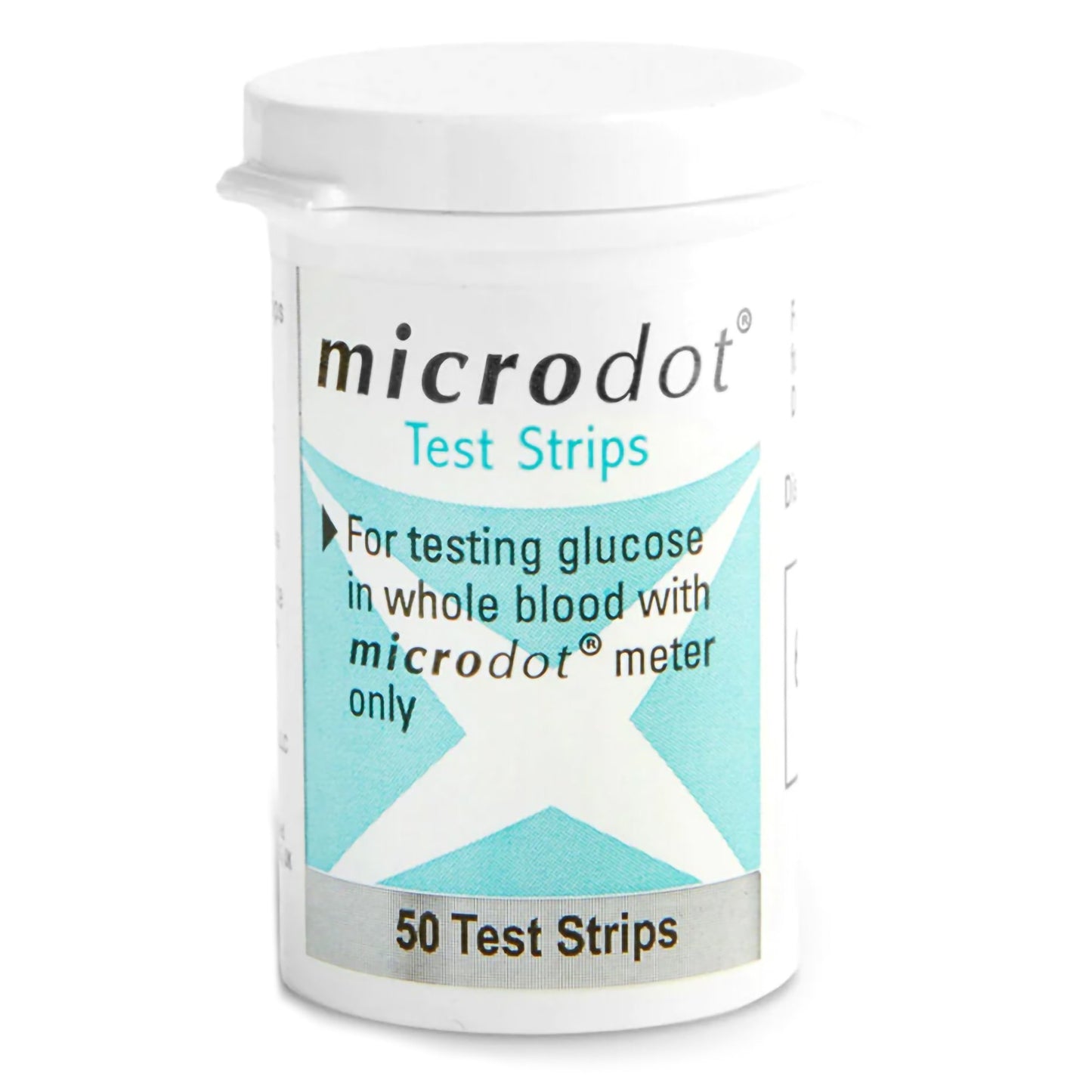 Microdot® Blood Glucose Test Strips 50 Strips per Pack (843655_BX)