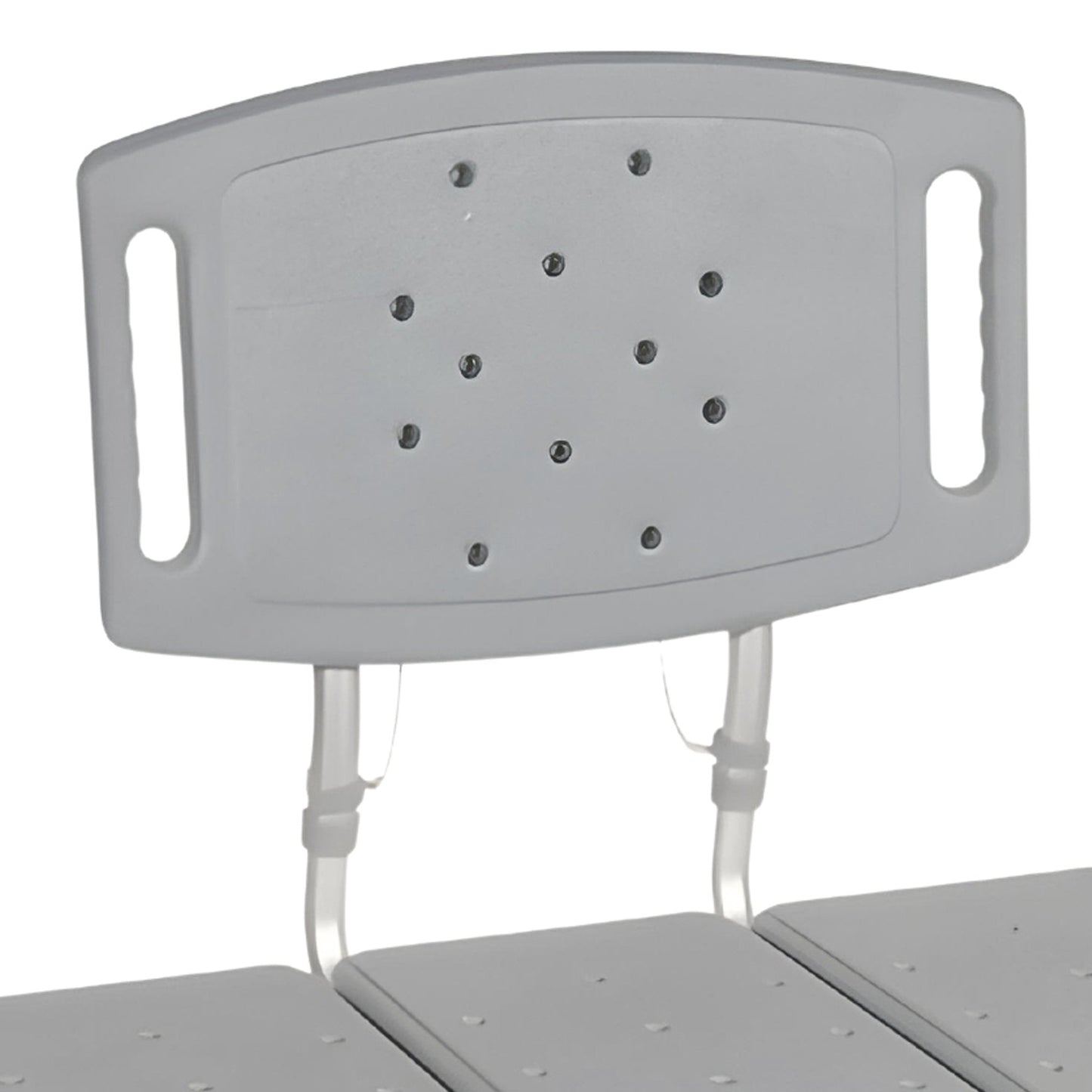 McKesson Knocked Down Bariatric Bath Transfer Bench Arm Rail 18-1/4 to 23-1/4 Inch Seat Height 500 lbs. Weight Capacity (1128903_EA)