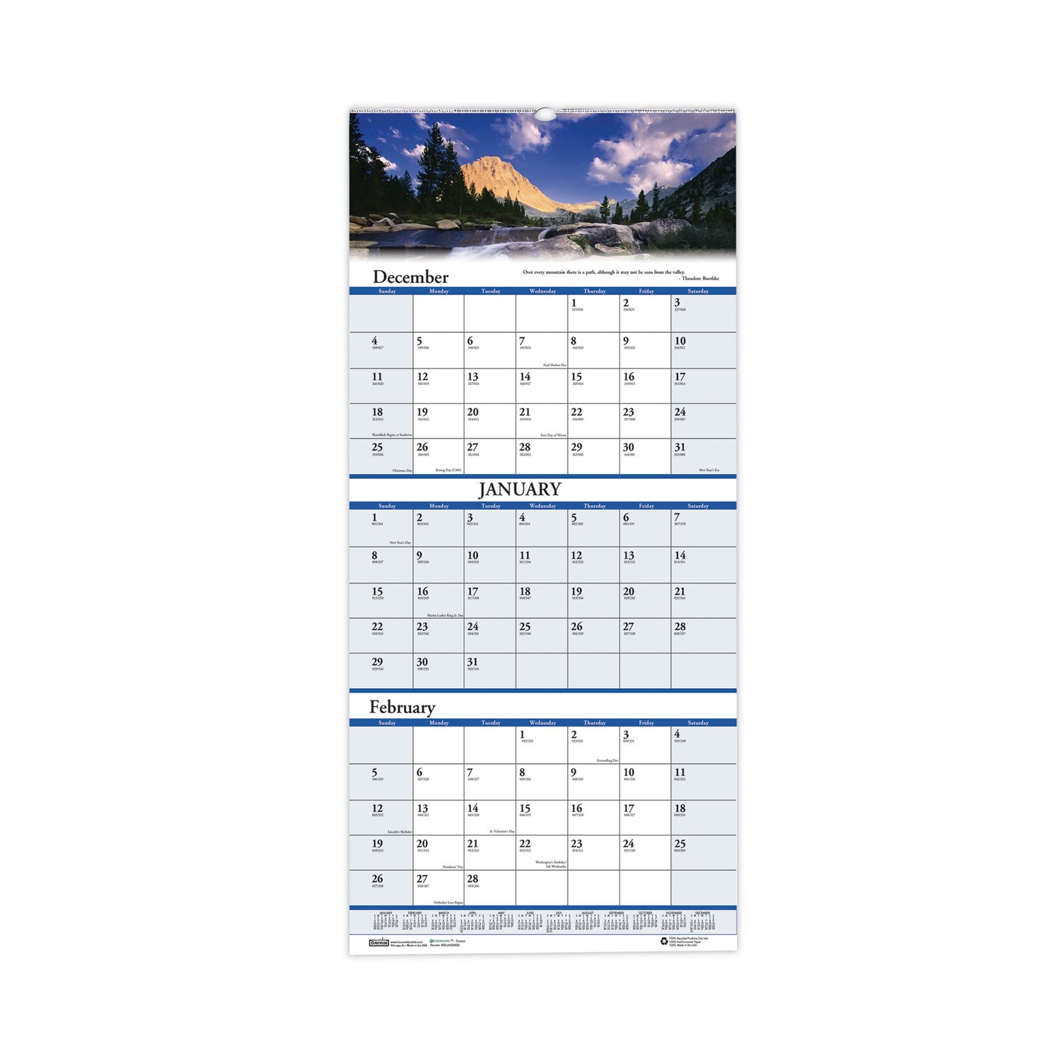 house-of-doolittle-earthscapes-recycled-3-month-vertical-wall-calendar-num-hod3636_1