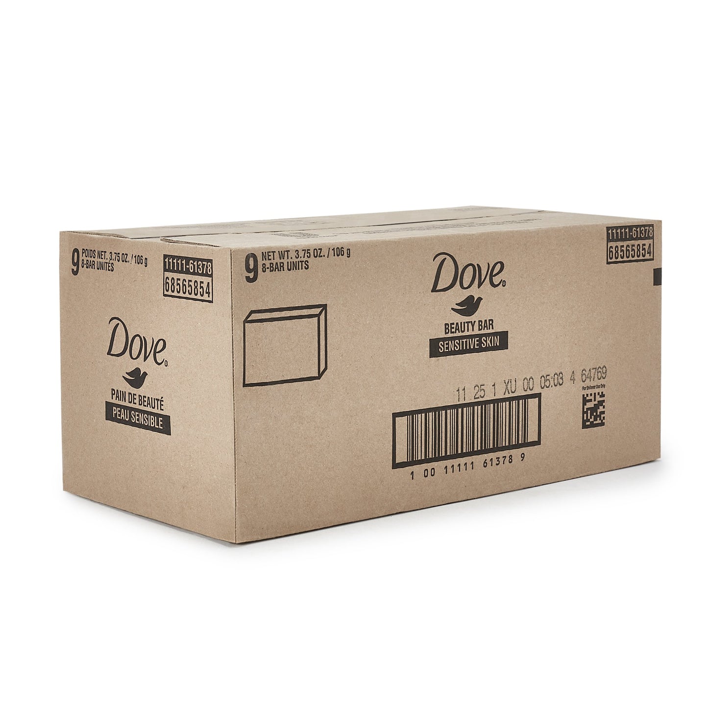 Dove® Sensitive Skin Soap Bar 4.5 oz. Individually Wrapped Unscented (954900_EA)